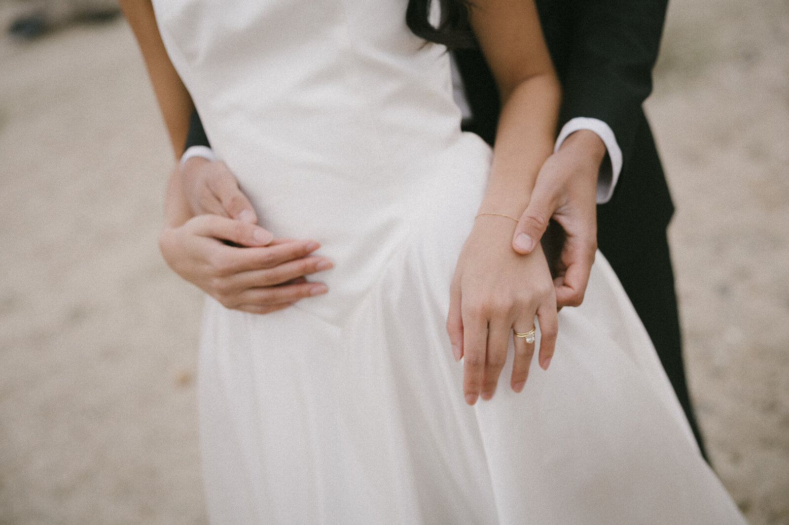 Couple at their wedding in Fernie captured on film