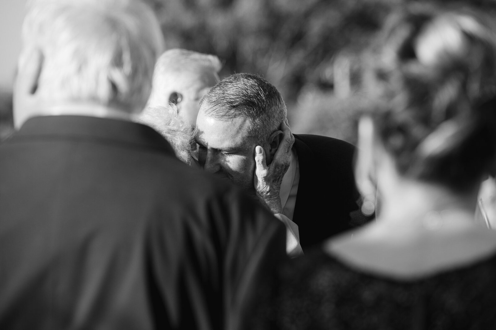 gramma kisses groom
