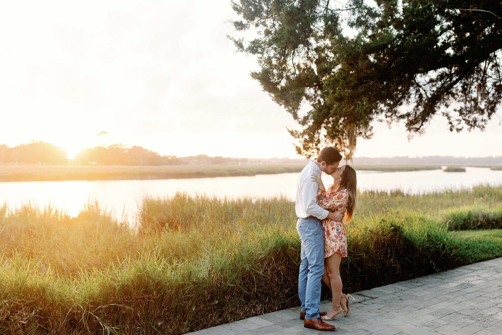 the cloister at sea island engagement session 9915