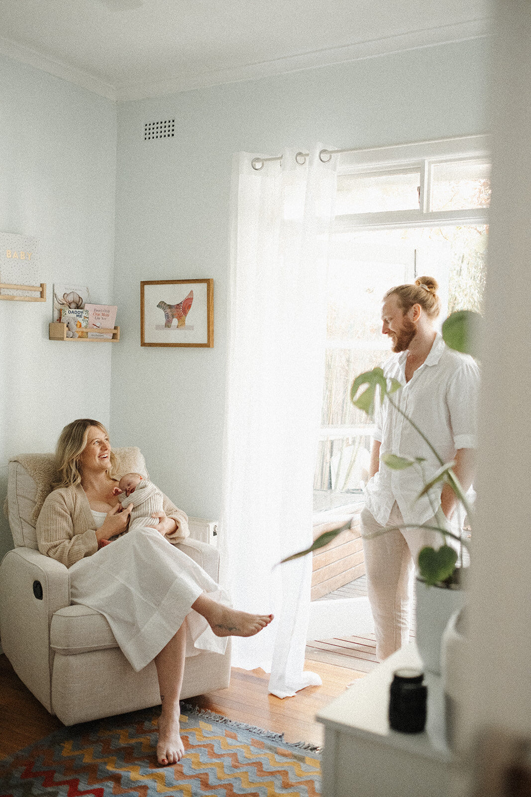 in-home newborn photography lifestyle