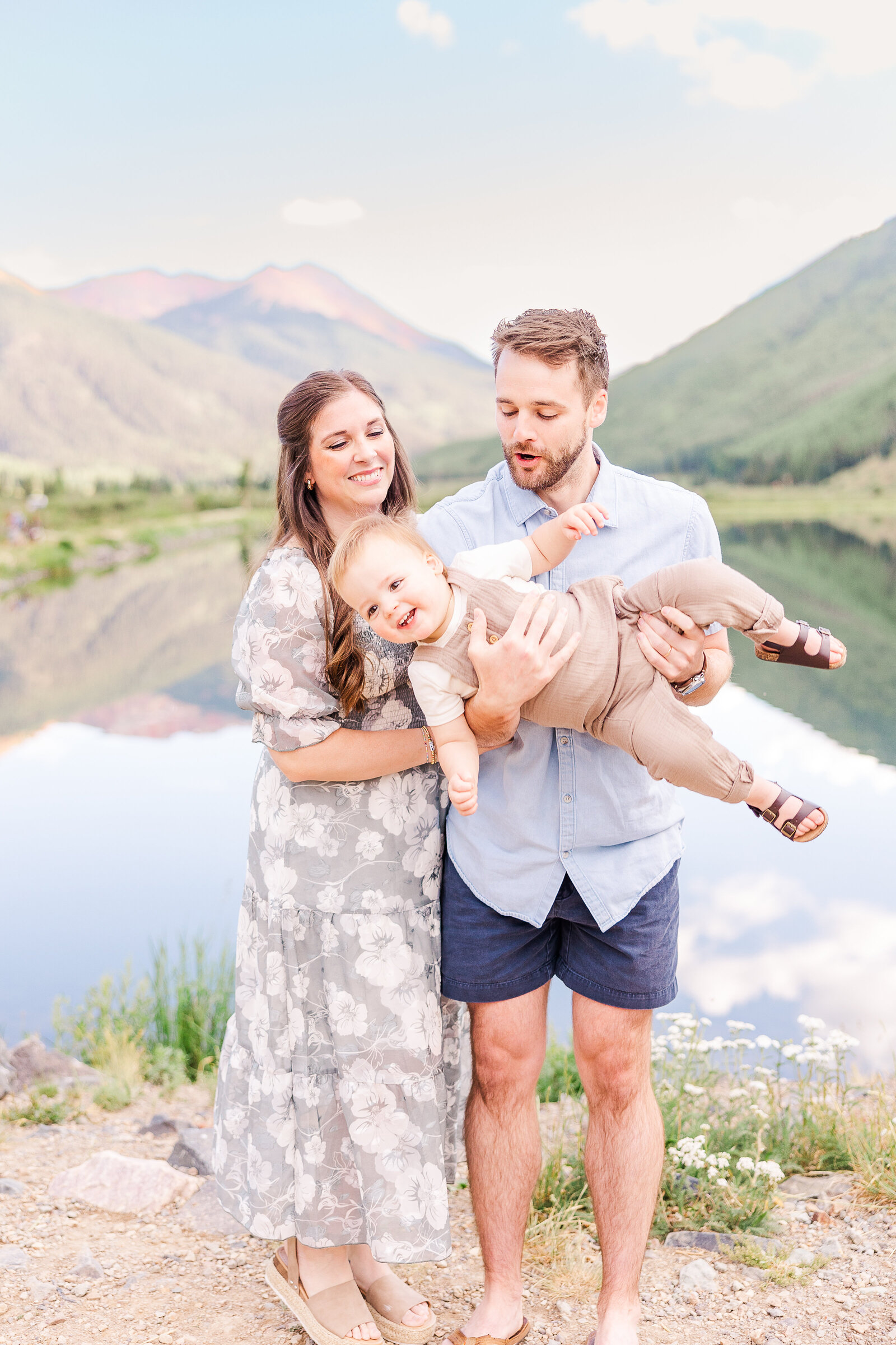Summer family session in ouray colorado