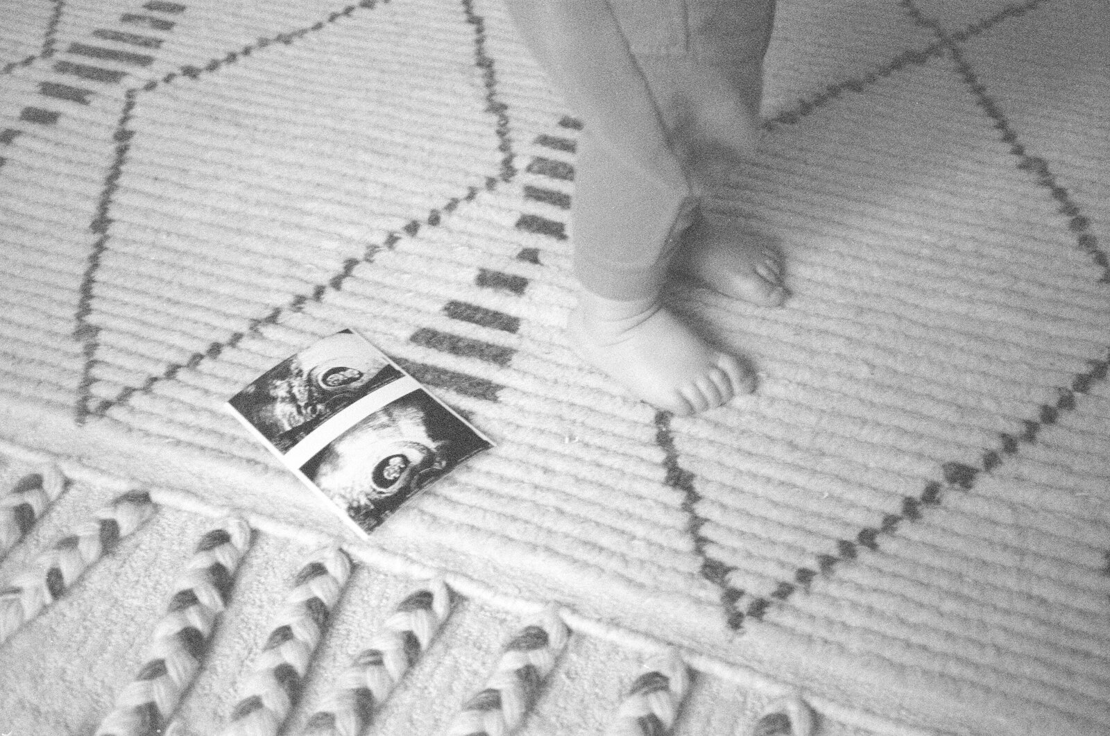 baby toes on film in a portland oregon home