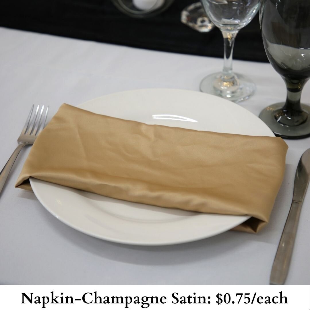 Napkin-Champagne Satin-324