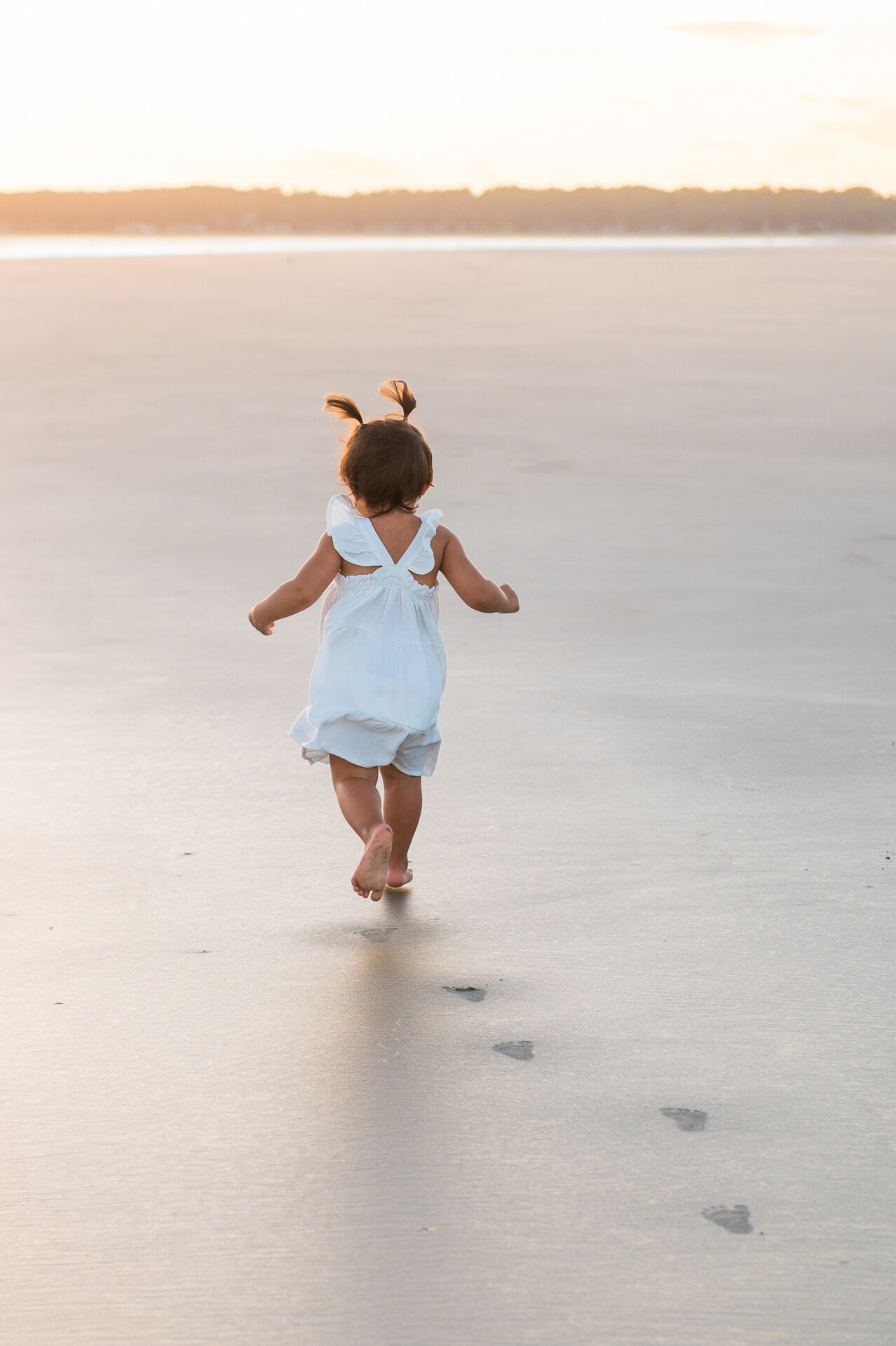 baby girl on hilton head island beach