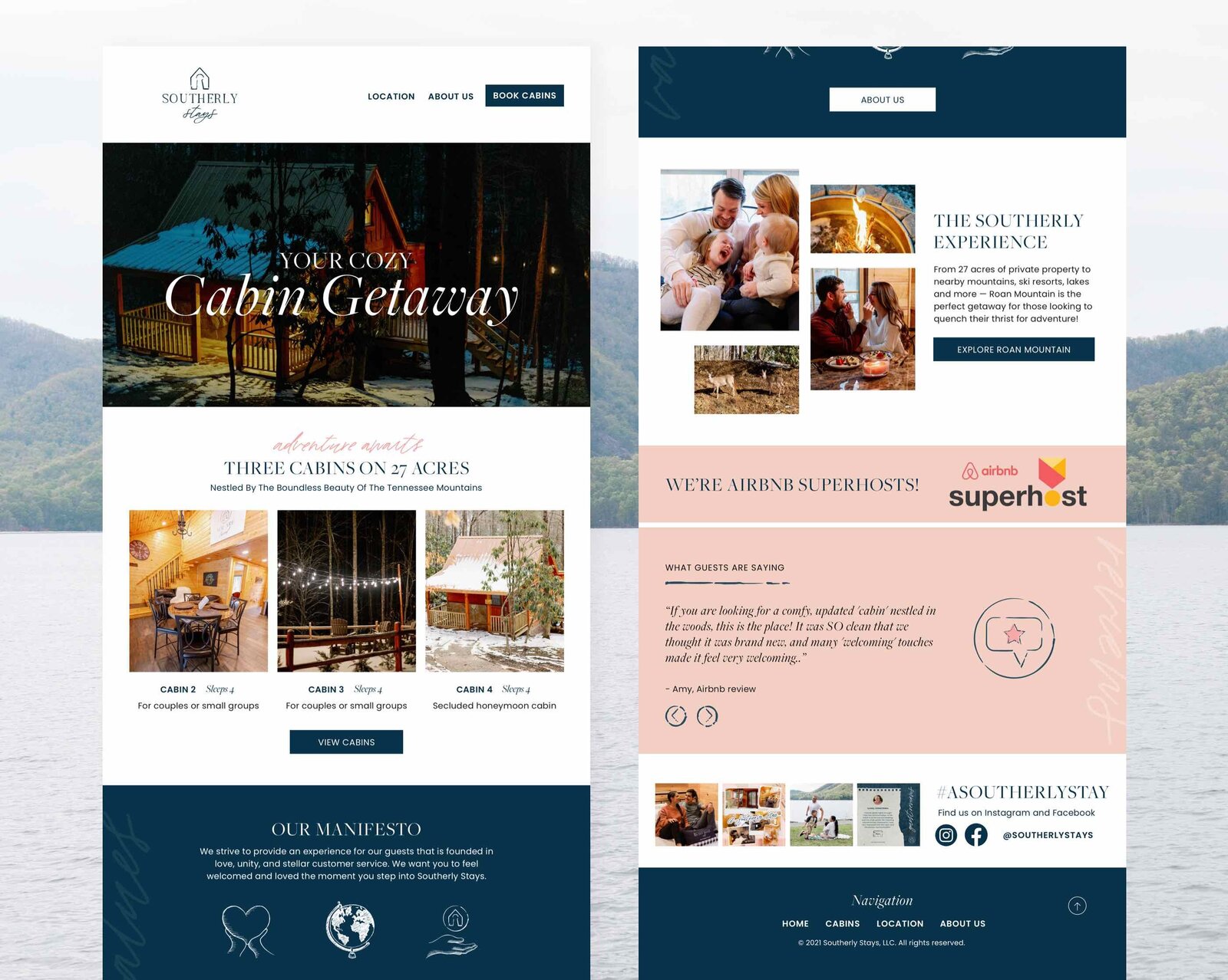 Cabin Rental Company Website