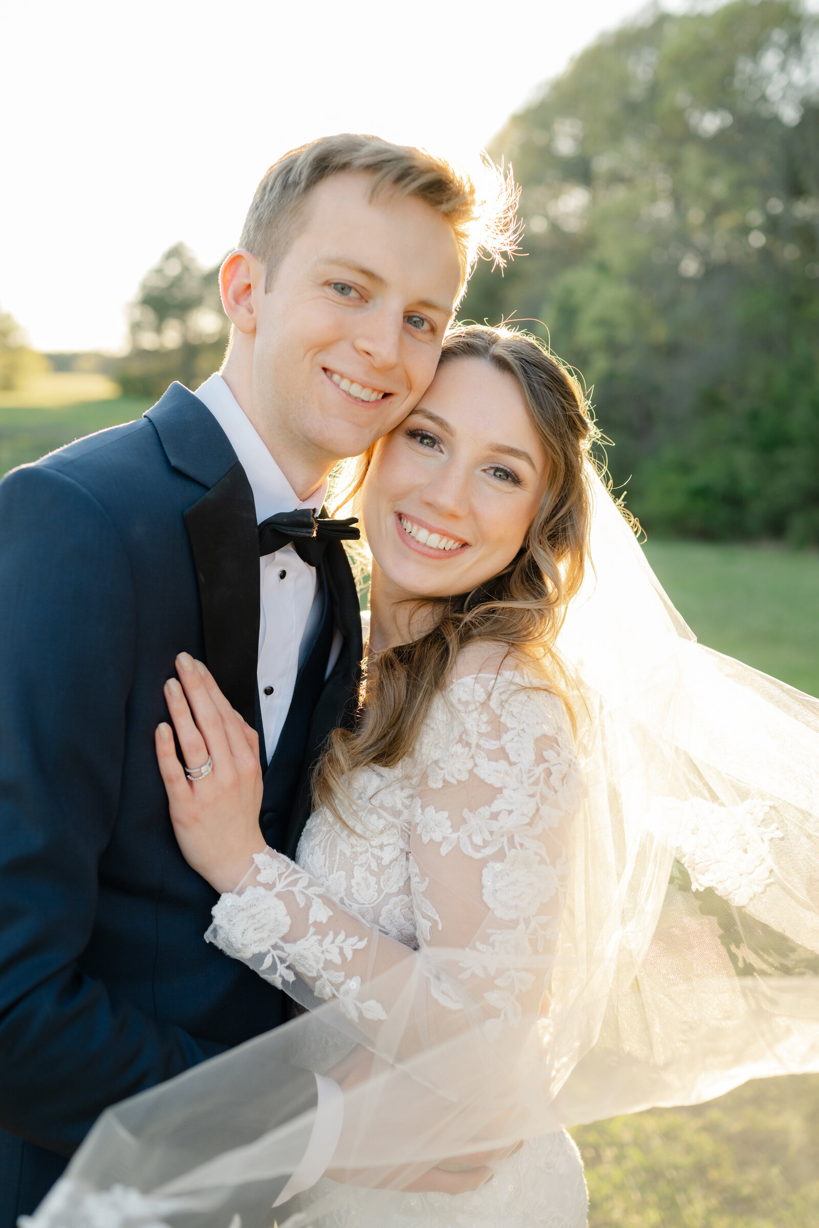 Elegant rustic summer wedding in Raleigh, NC