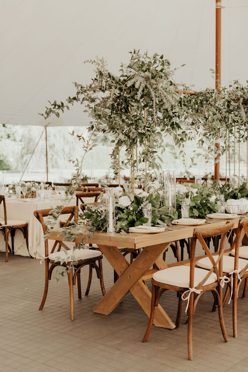 Rustic Wedding decor setup