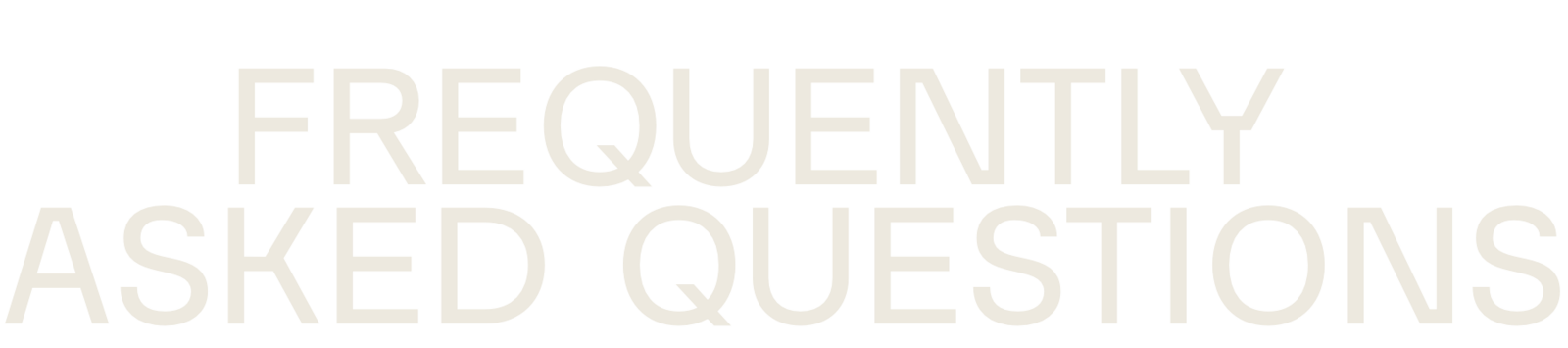 Frequently asked questions
