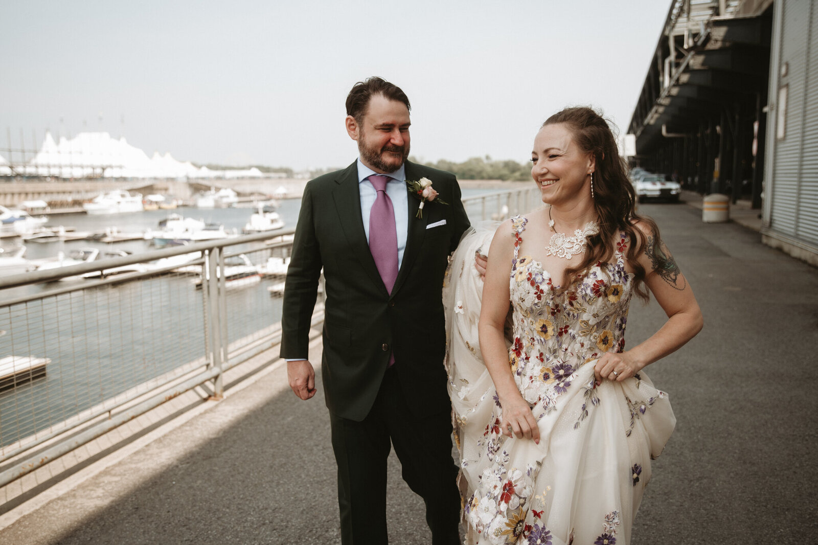 charming wedding at old port montreal quebec