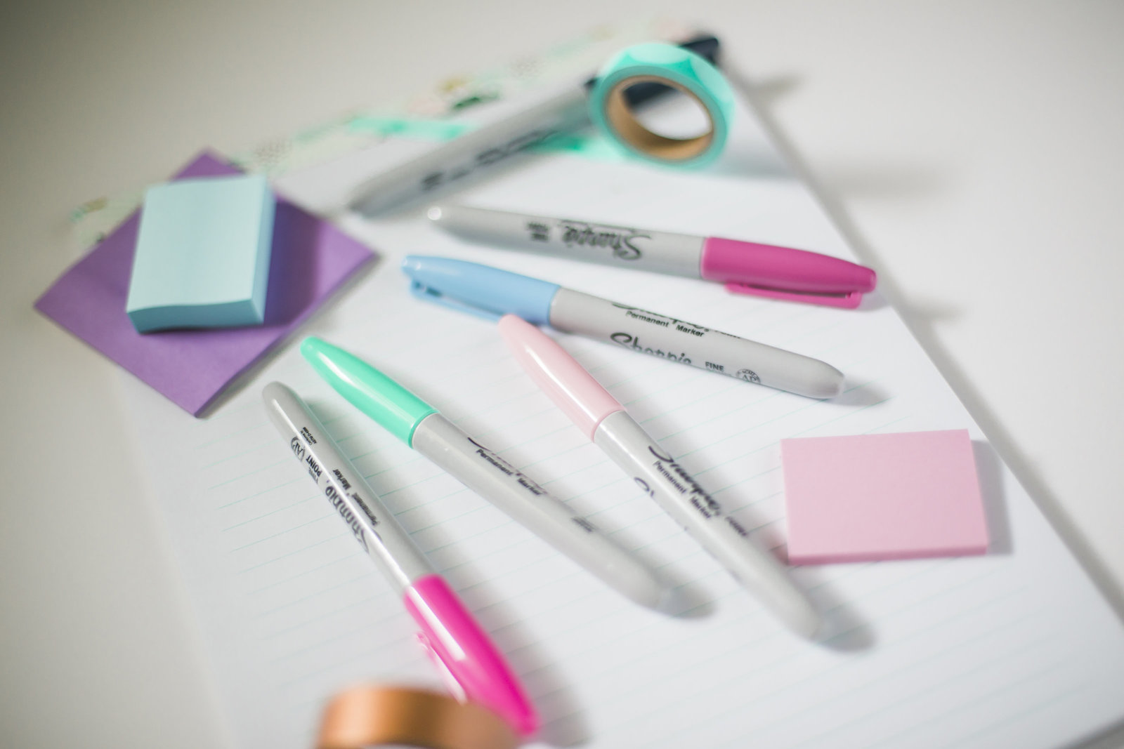Sharpies, post-its and office supplies