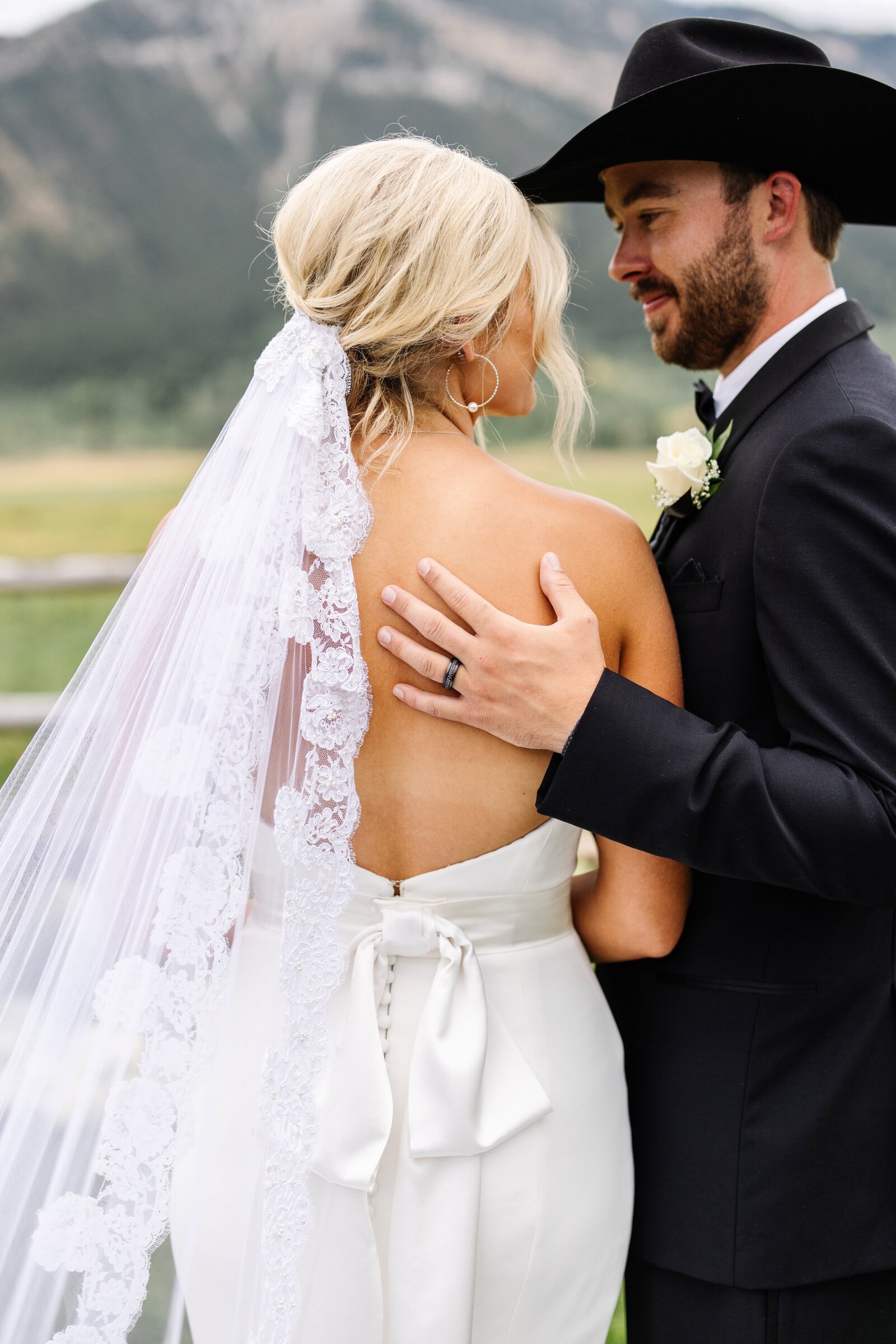 candid wedding photo