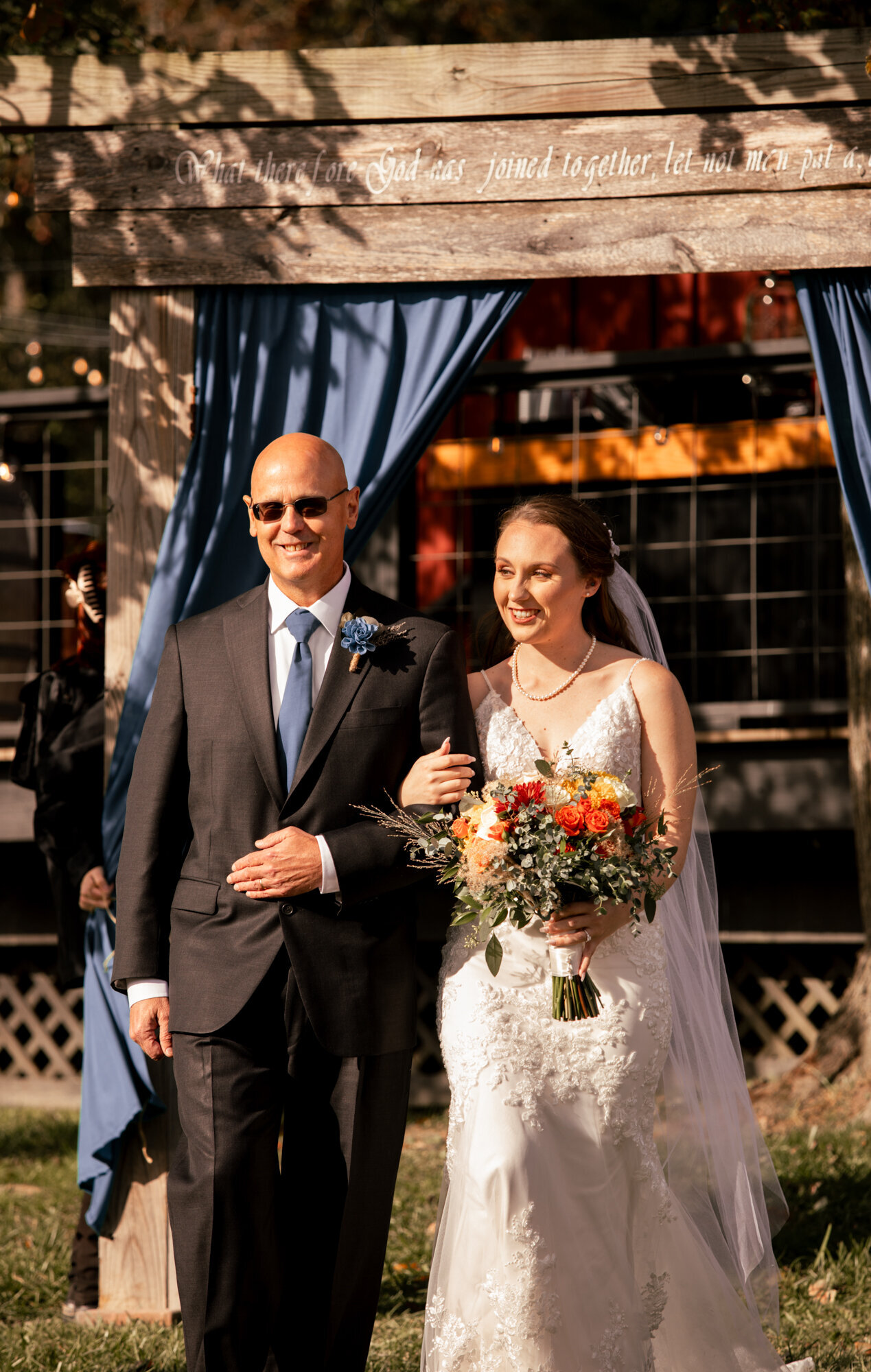 bride walking down the aisle