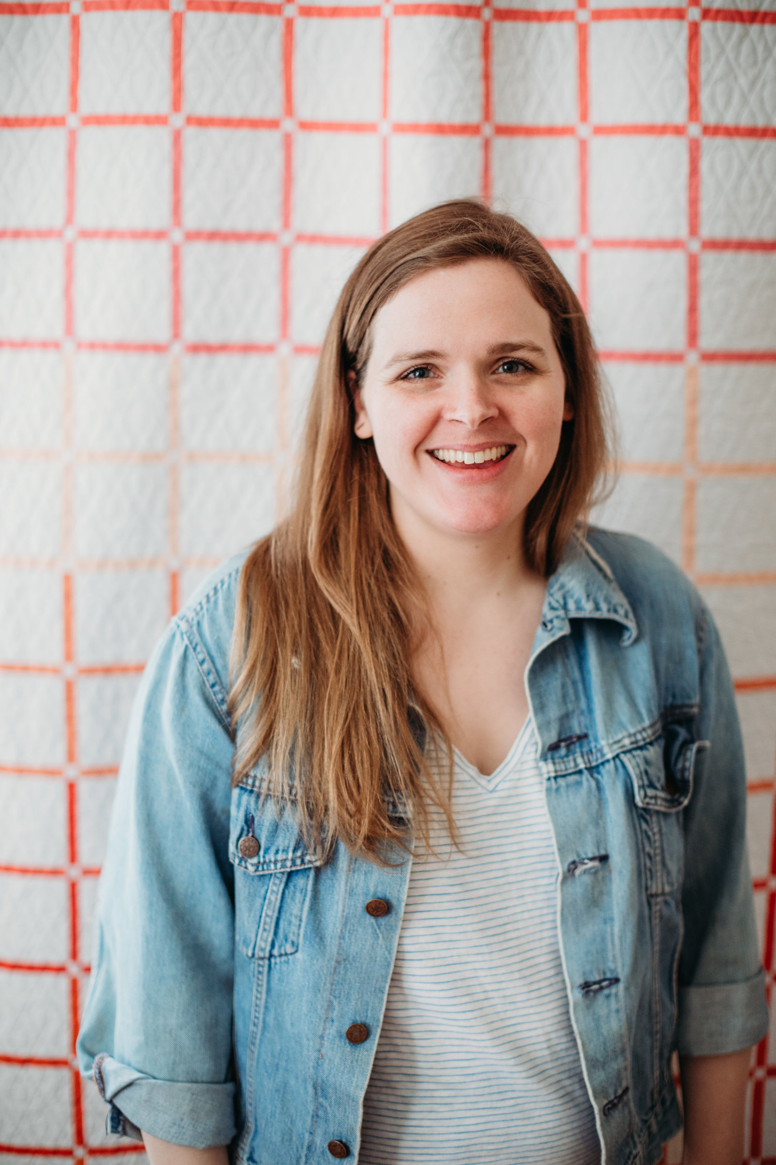 quilt maker headshot in boston studio