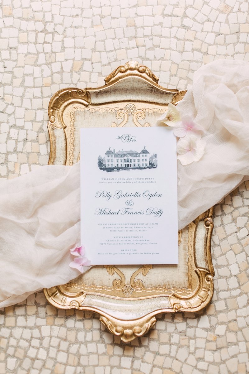 Venue Personalised luxury wedding invite
