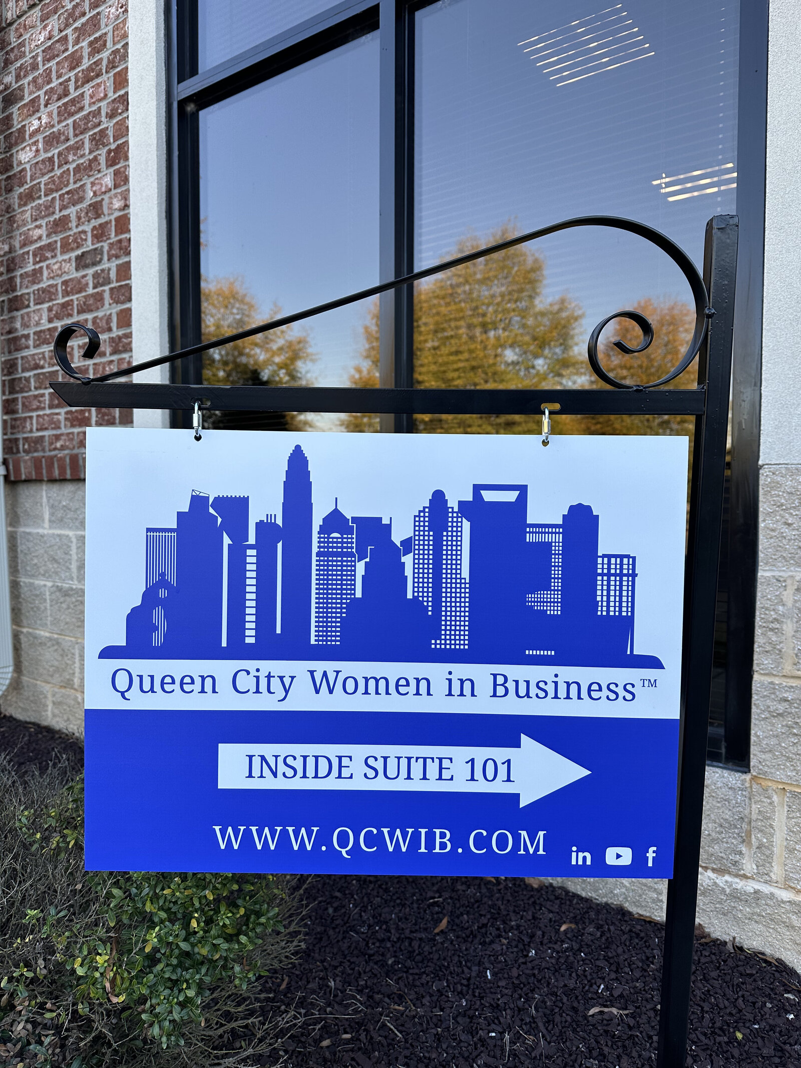 QCWIB HQ sign