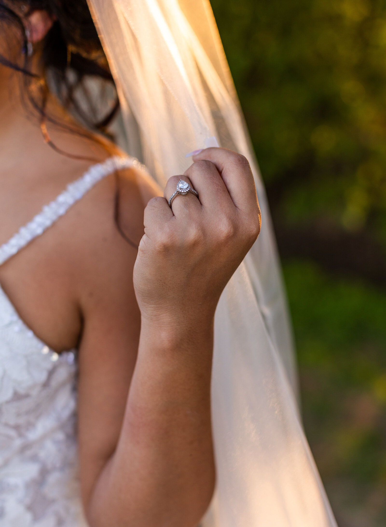 engagement ring closeup