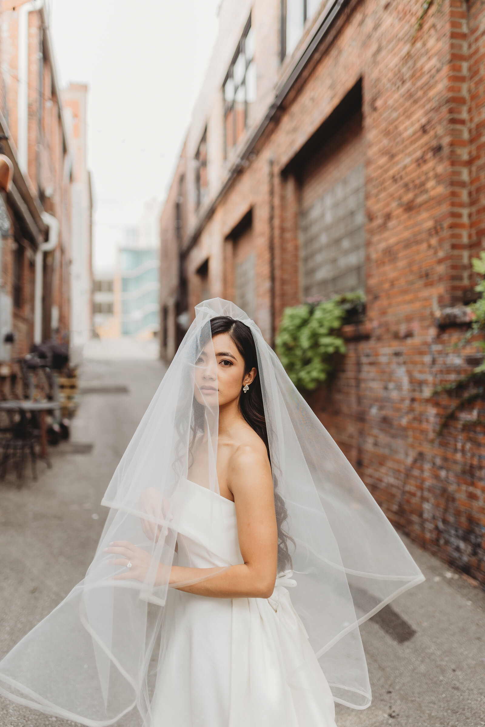Bride in Alley at Outreach Event Space