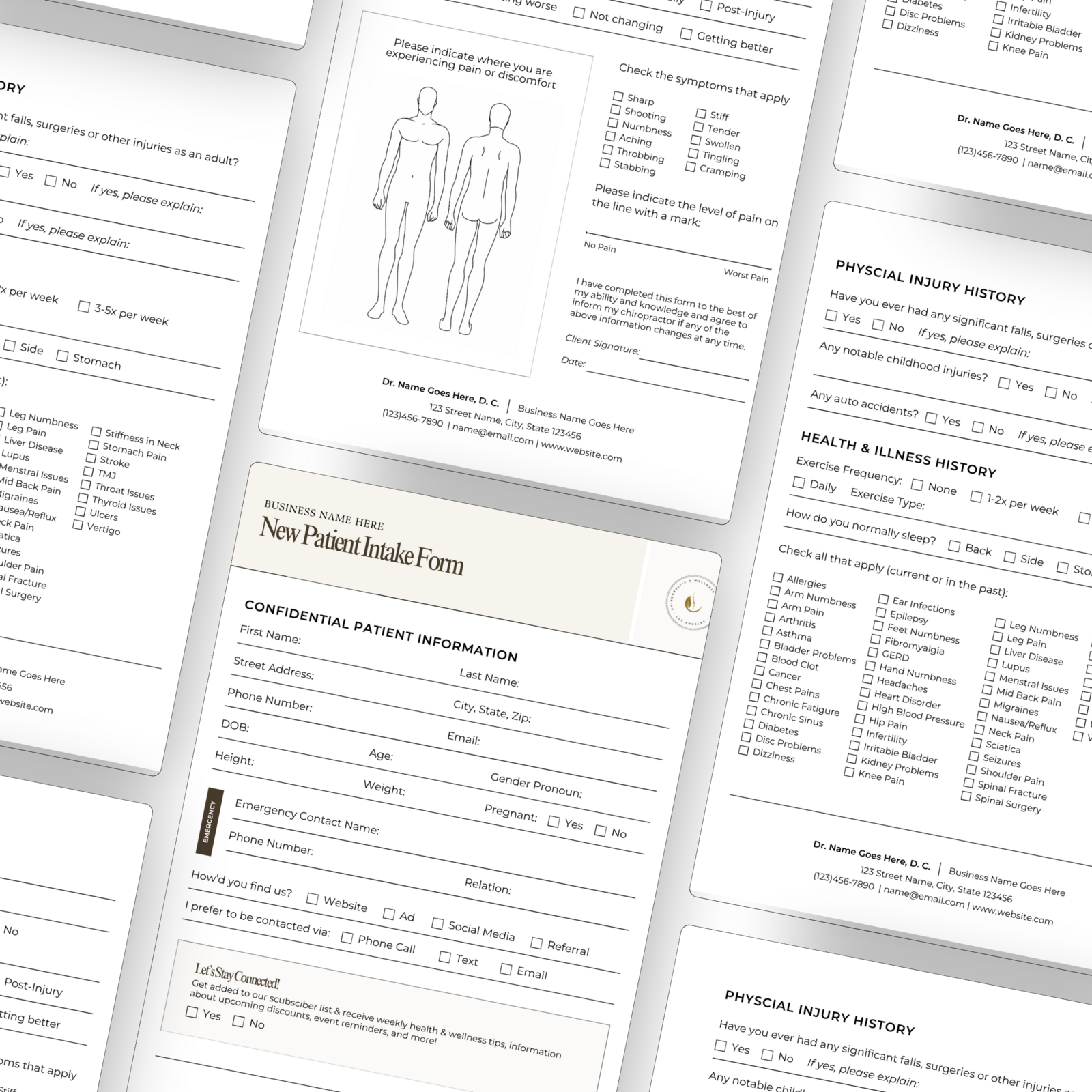 New Patient Intake Form Product Image