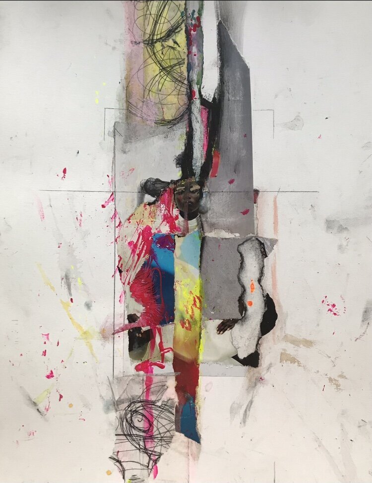 collage on paper