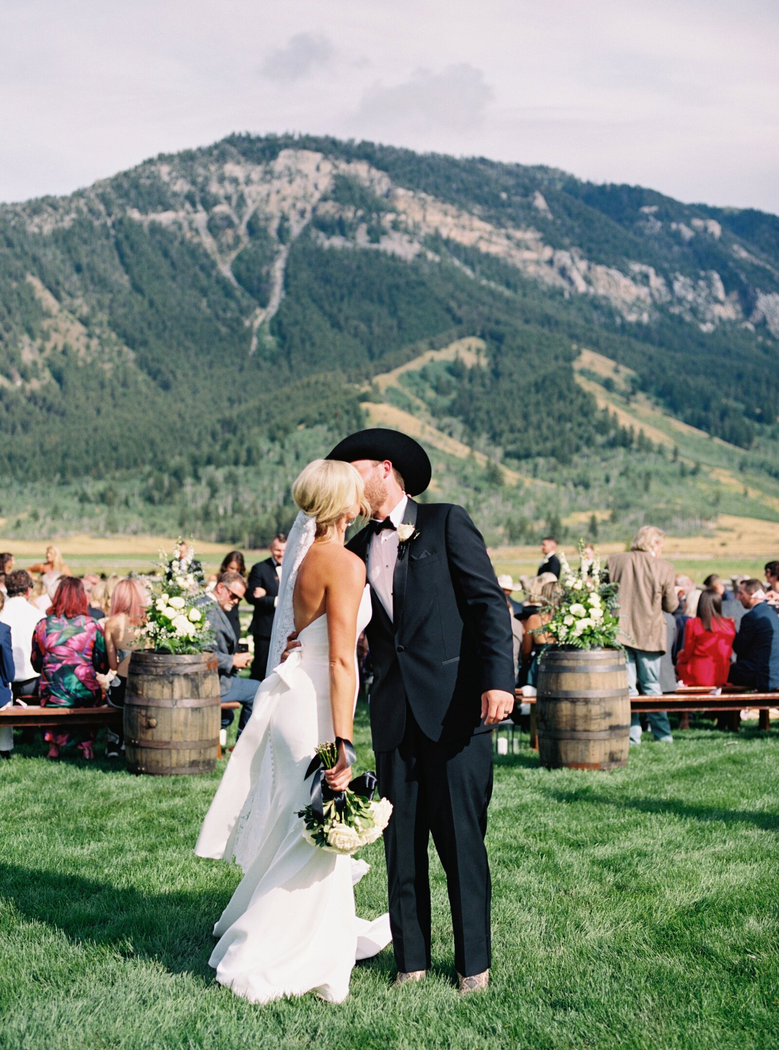 stunning grand tetons wedding photo