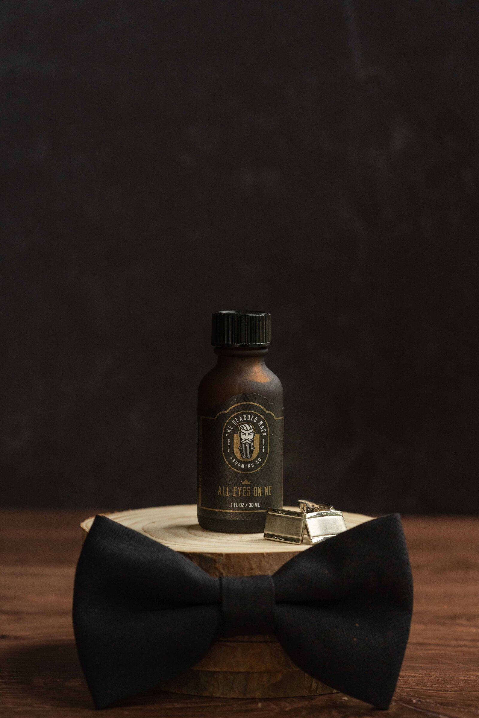 bottle styled with props during Herndon,Virginia photography