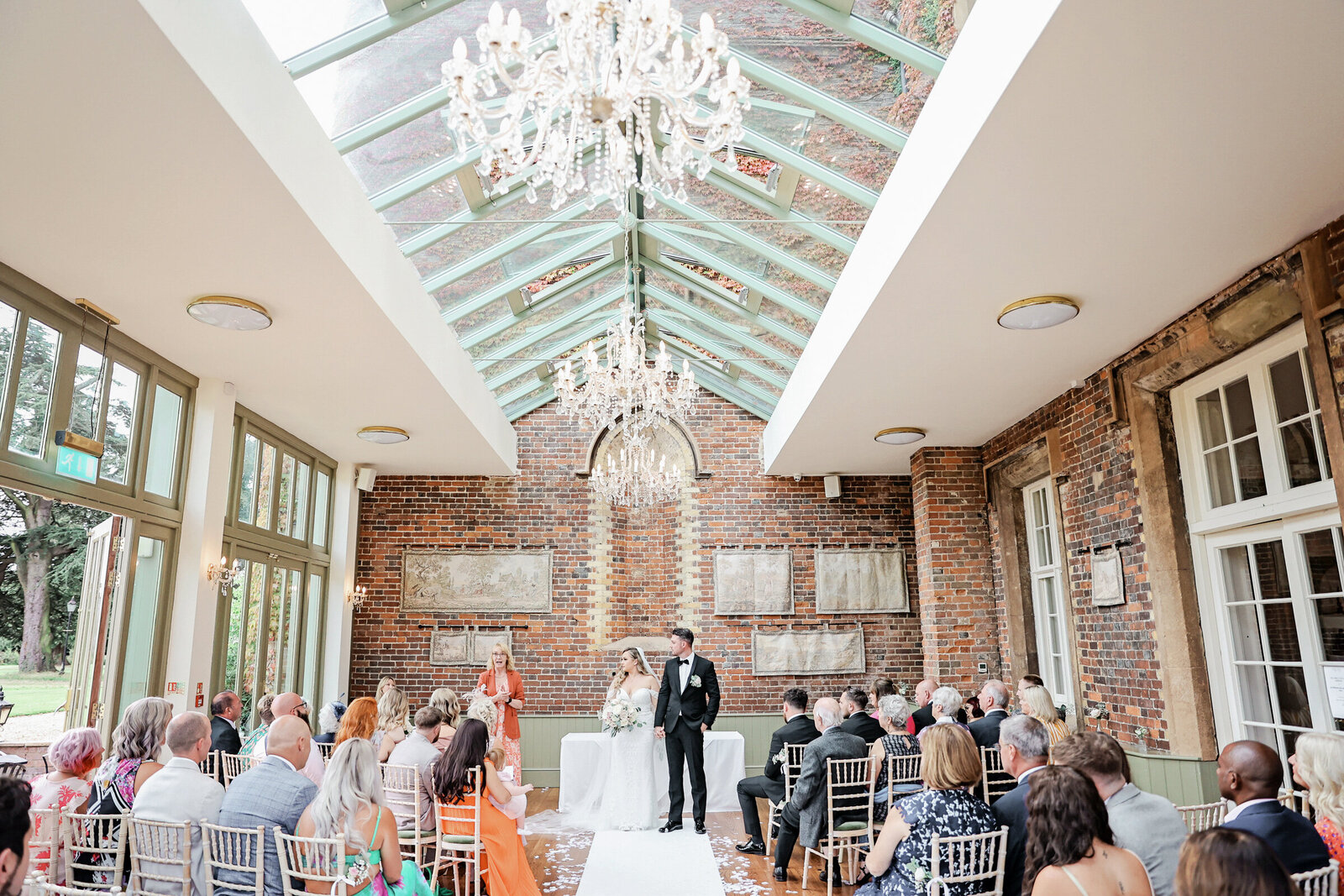 Offley-Place-wedding-ceremony-conservatory
