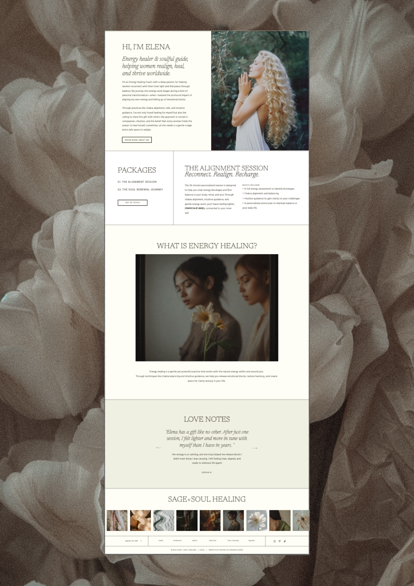 Sage + Soul Healing Homepage Framework