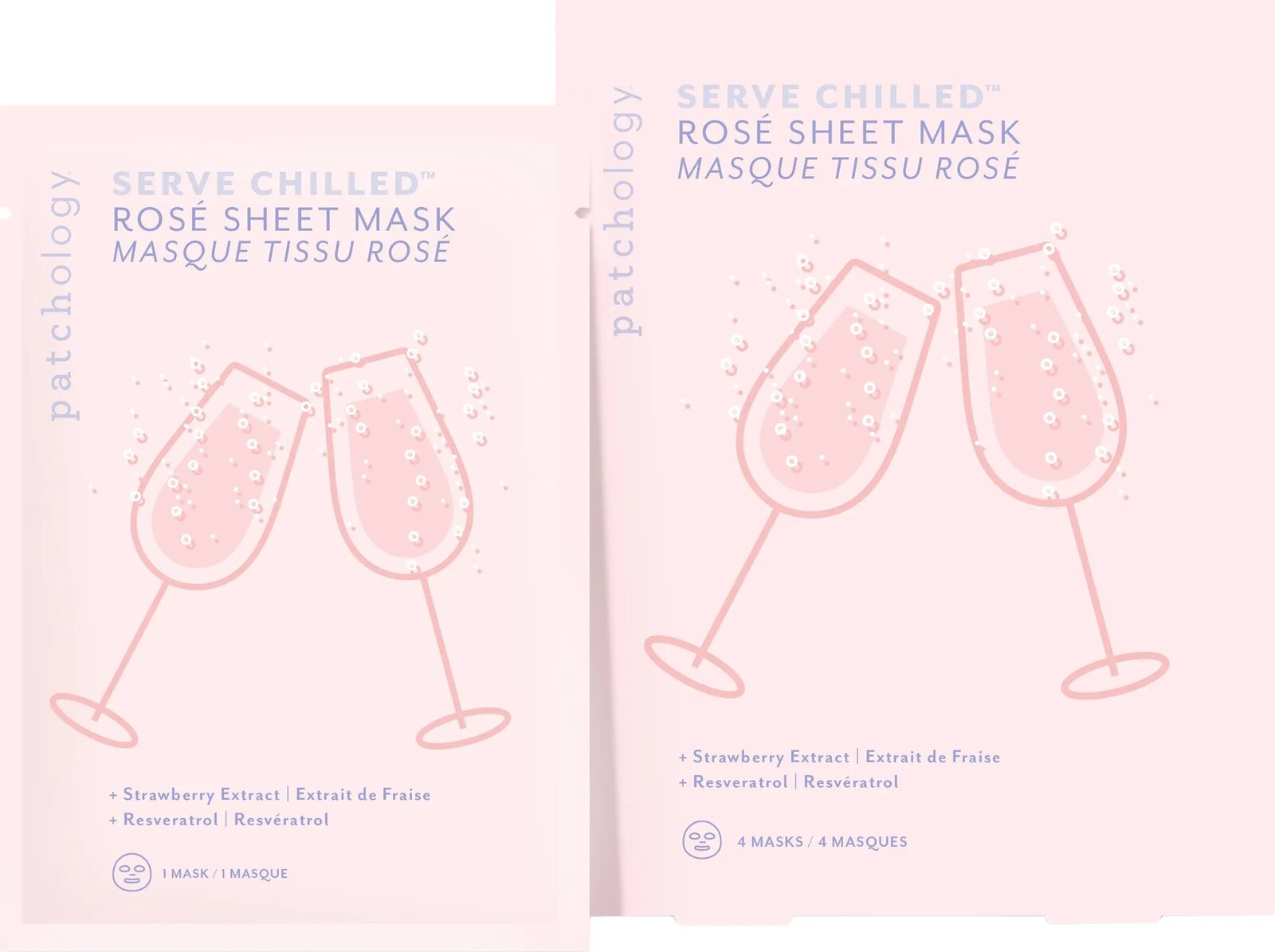 Patchology 4-Pack Serve Chilled Rose_ All Day Sheet Mask