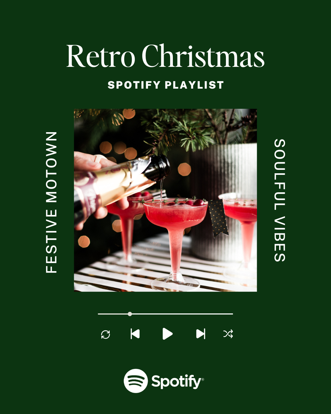 Spotify Playlist Danielle Motif Retro Christmas