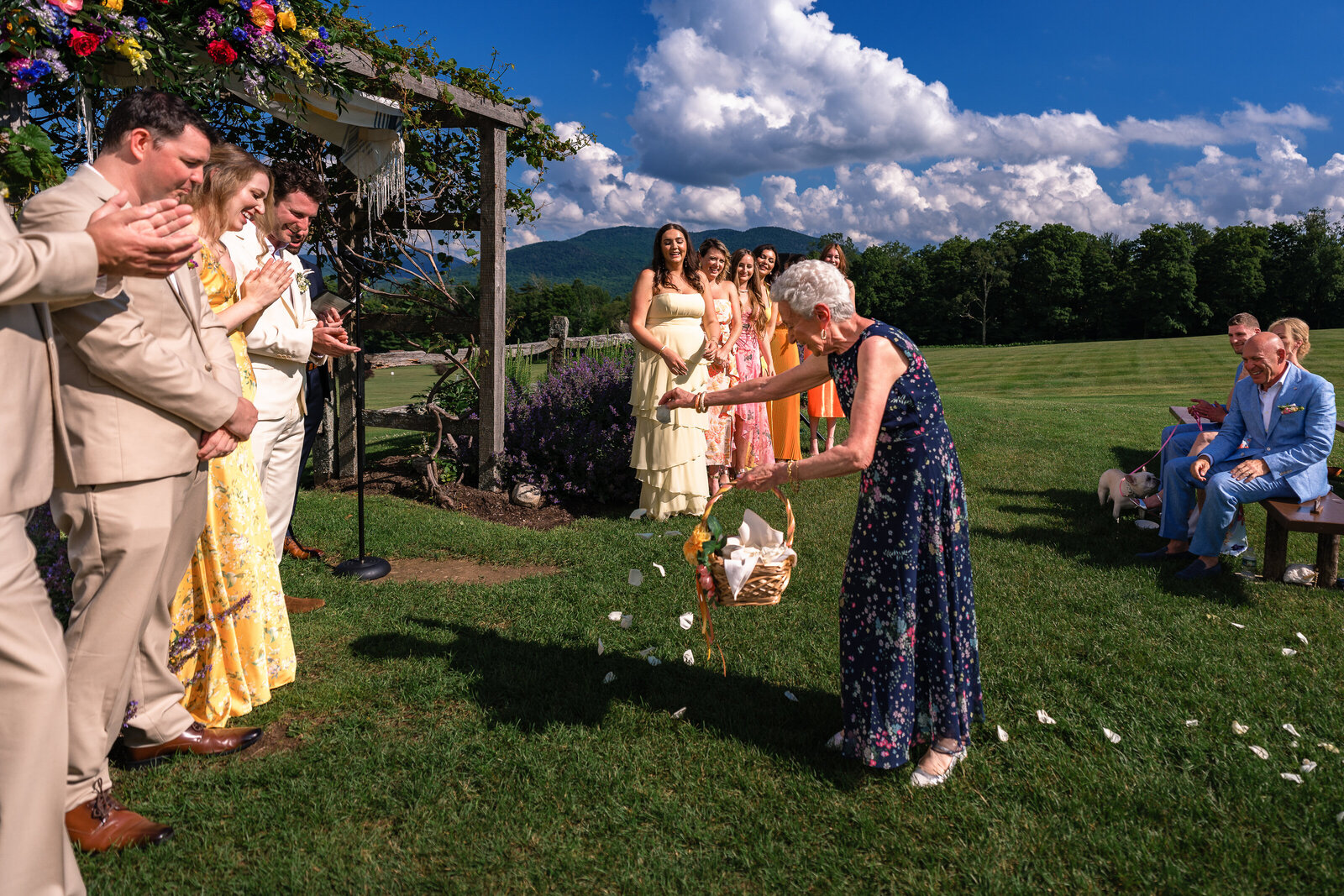 Grandma-as-a-flower-girl