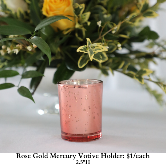 Rose Gold Mercury Votive Holder-488