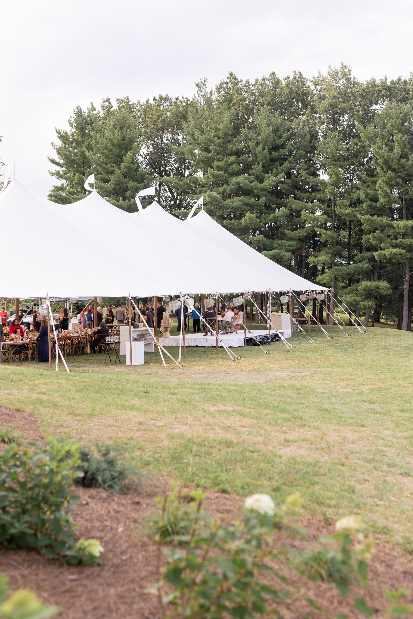 tent at private property wedding