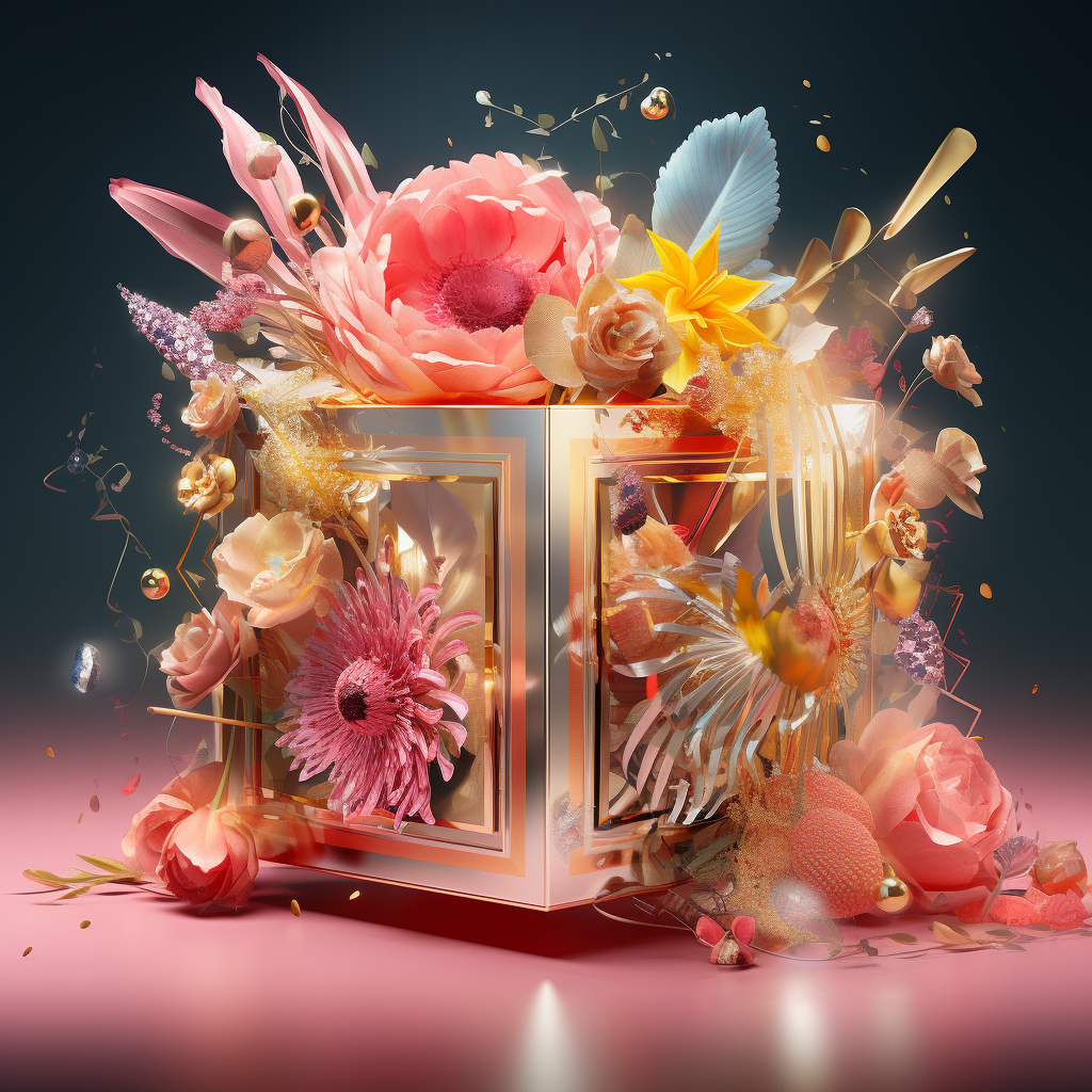 andreehes_empty_box_in_colourful_world_with_gold_yellow_and_p_876ba30e-71ac-47da-b157-9903fd8f1eb9_2