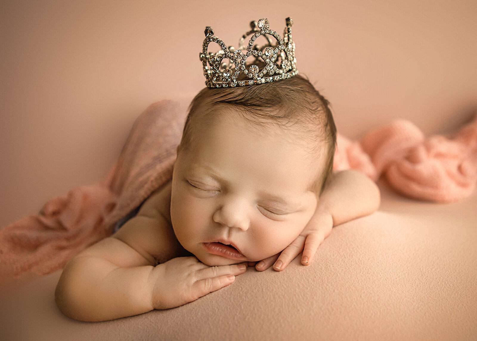 beautiful princess newborn session ashley mcclintock photography