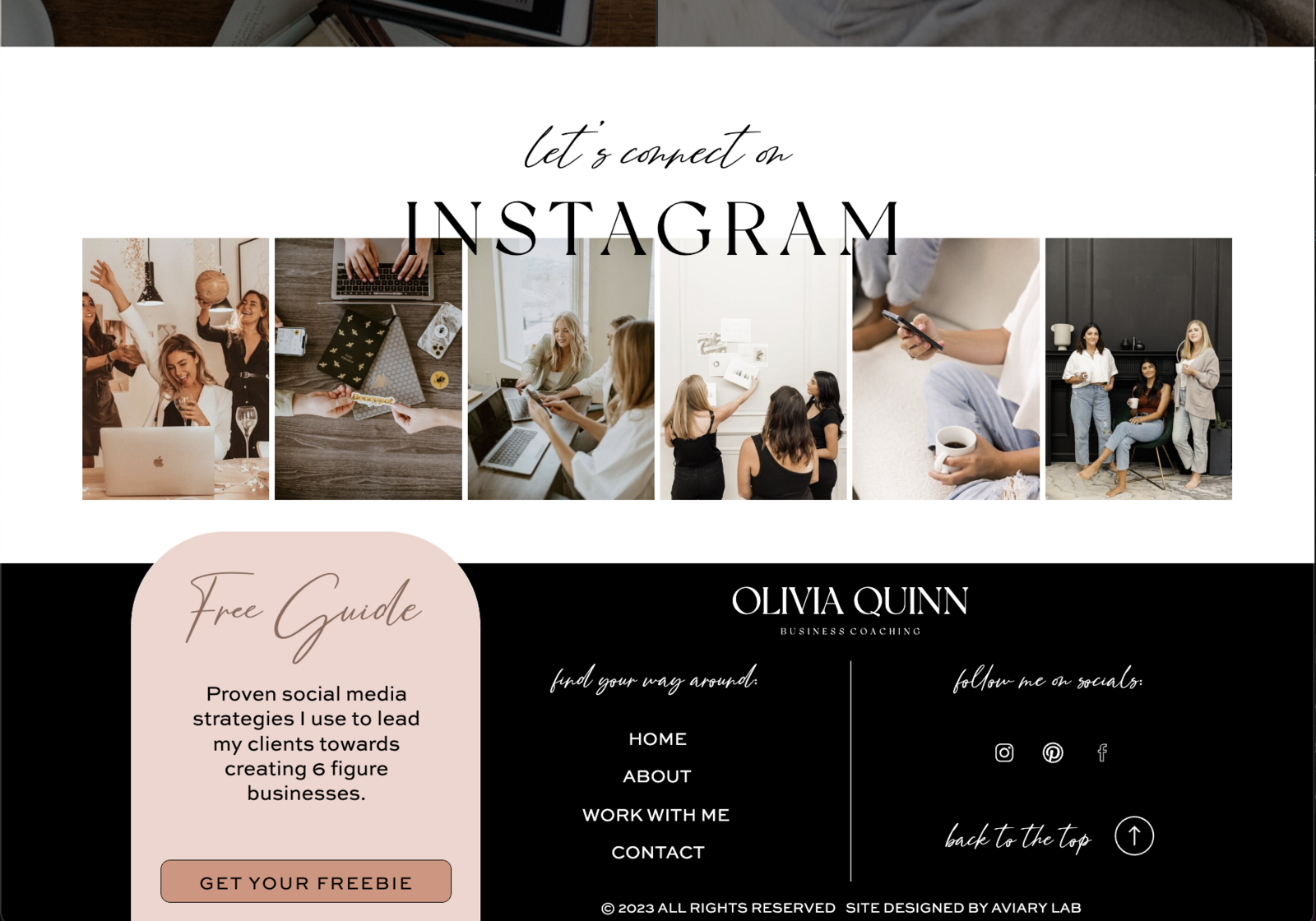 Quinn Showit Template 3