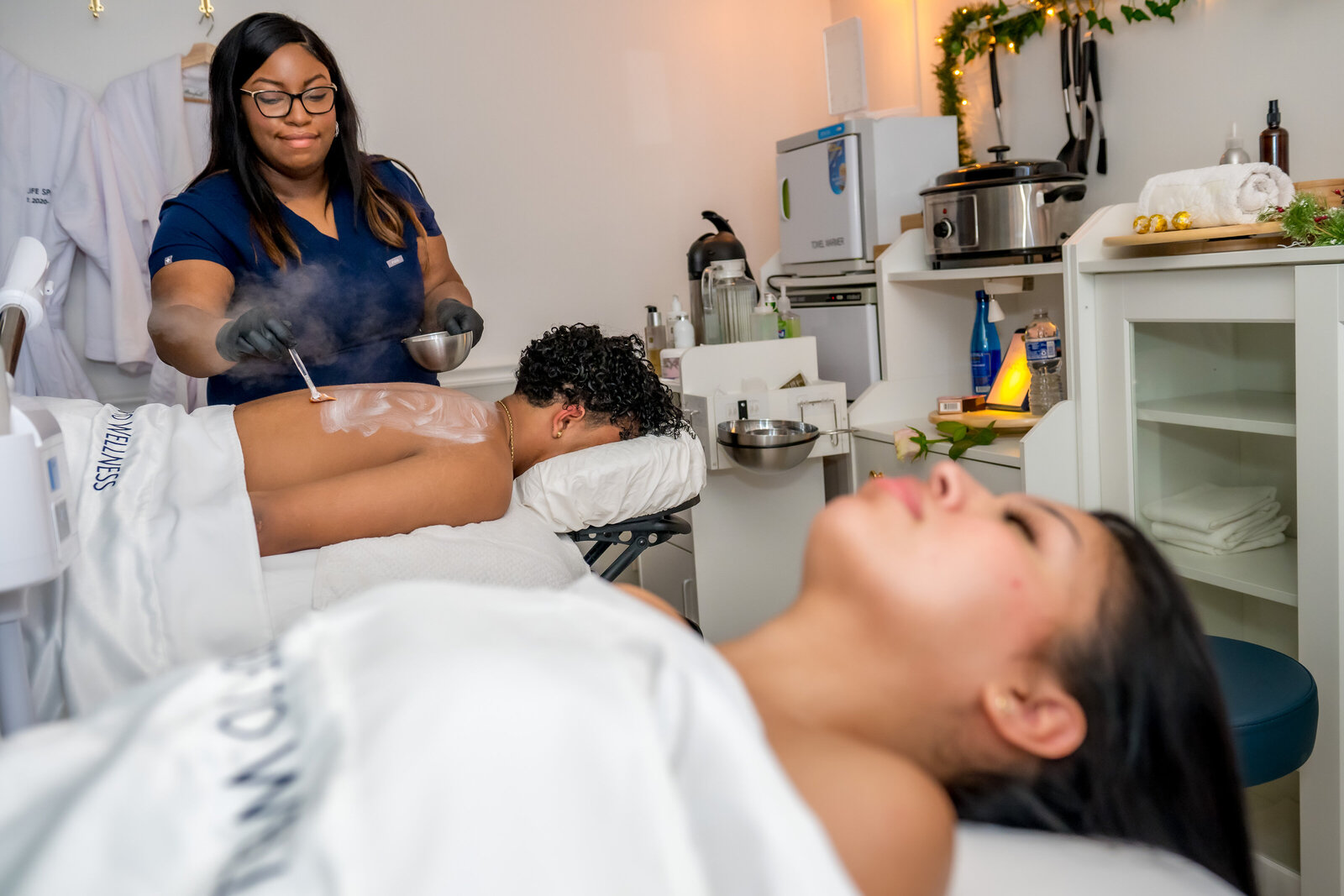Back Facial and Massage