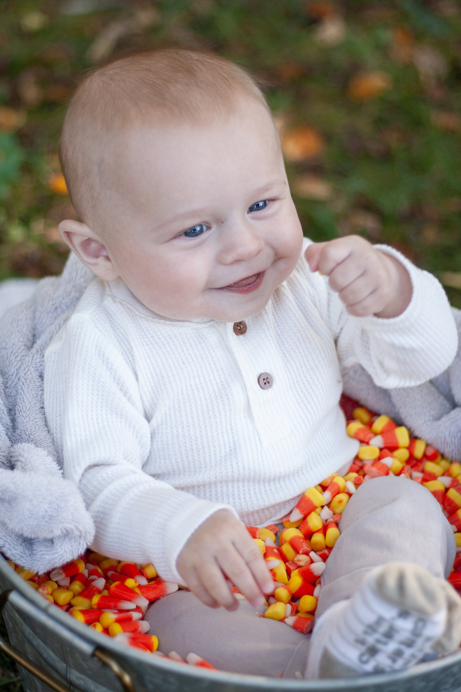 Fall baby candy corn