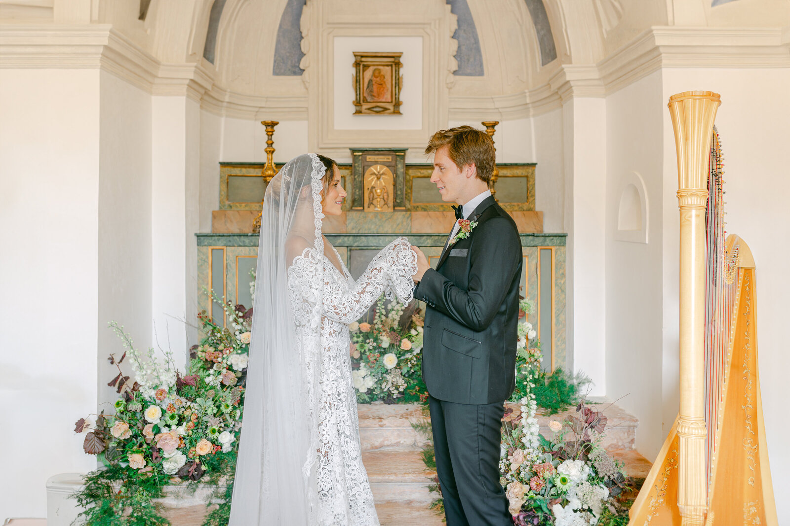 39 - Maila Enea Events - Wedding Ceremony - Chapel - Villa Del Gattopardo - Palermo_ Italy - Joana Senkute Photography