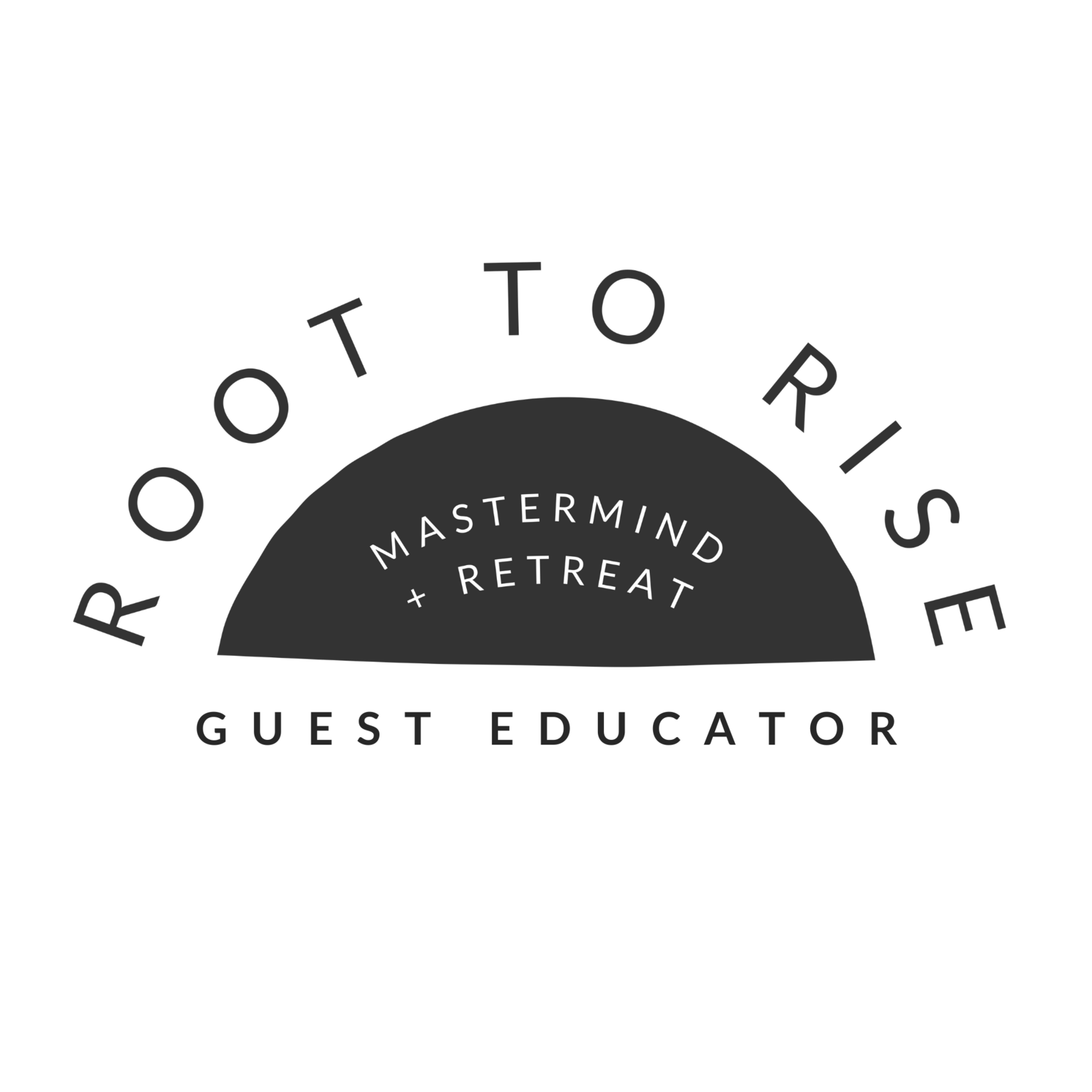 Root to Rise educator badge black