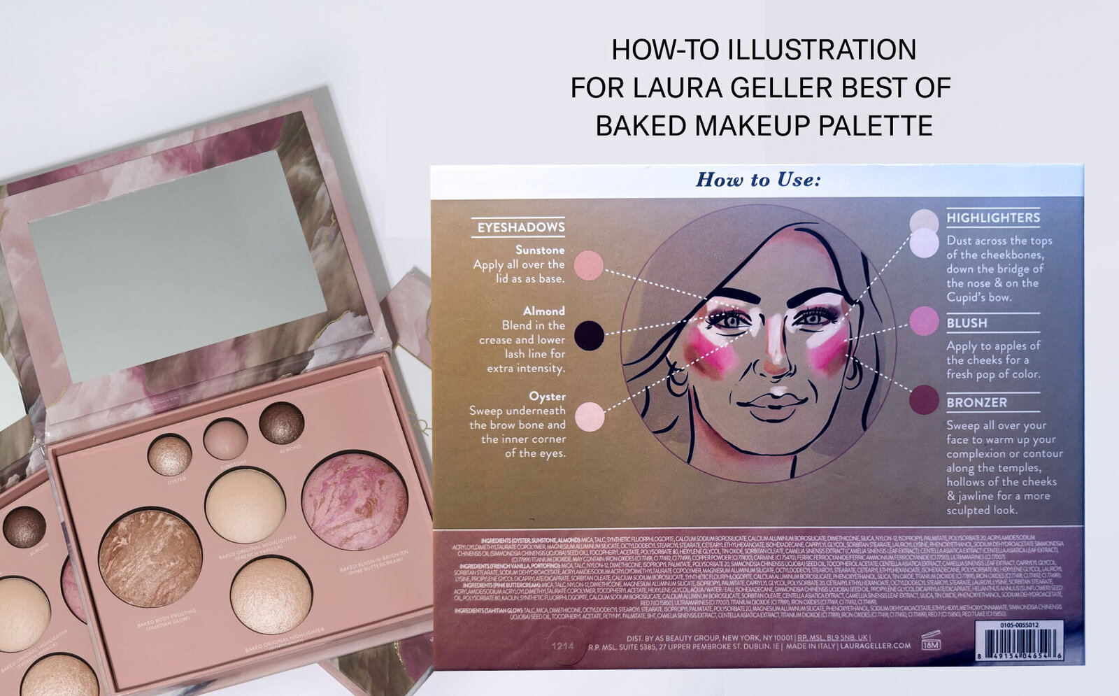 how to makeup illustration
