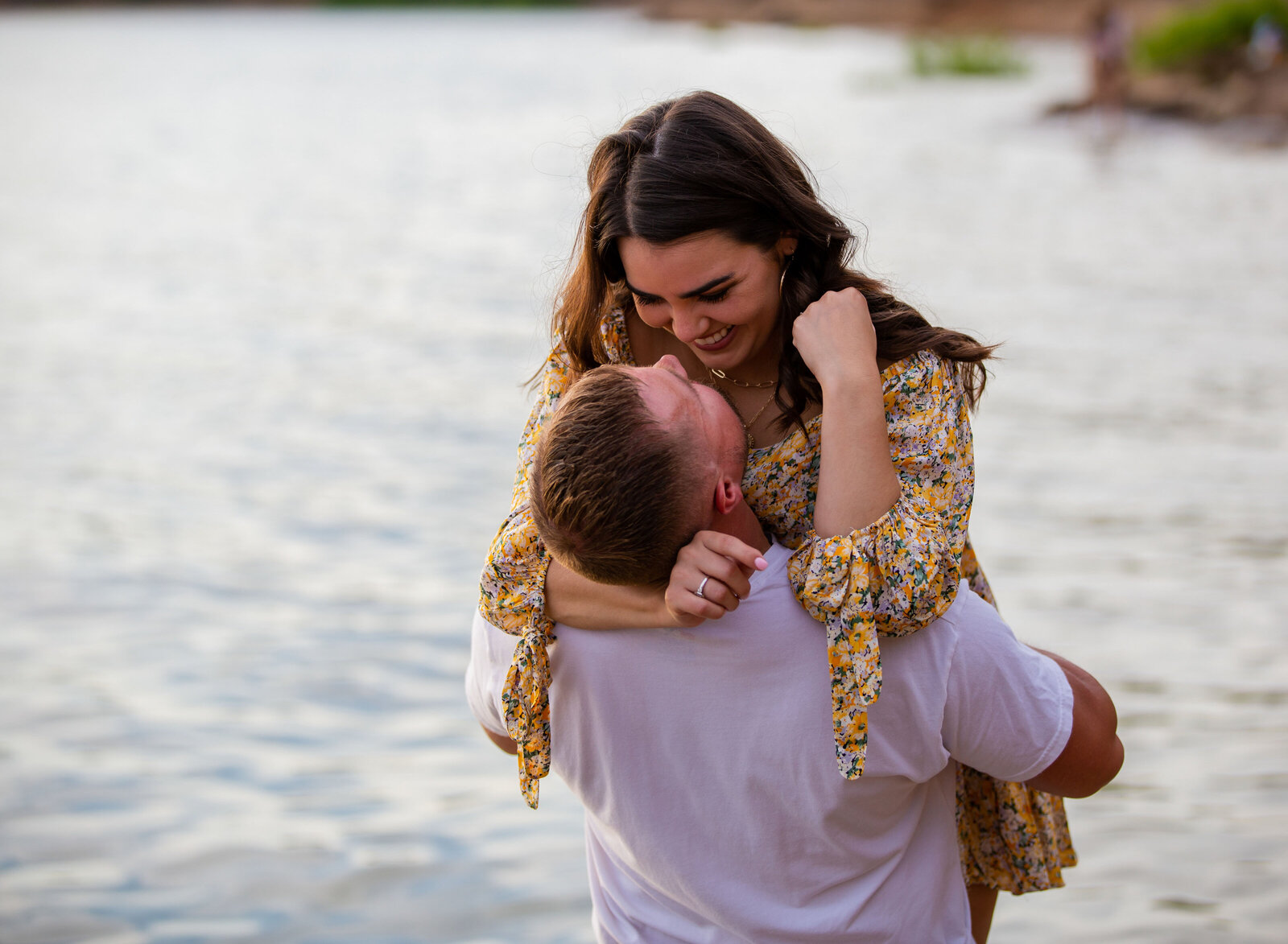 couple near water