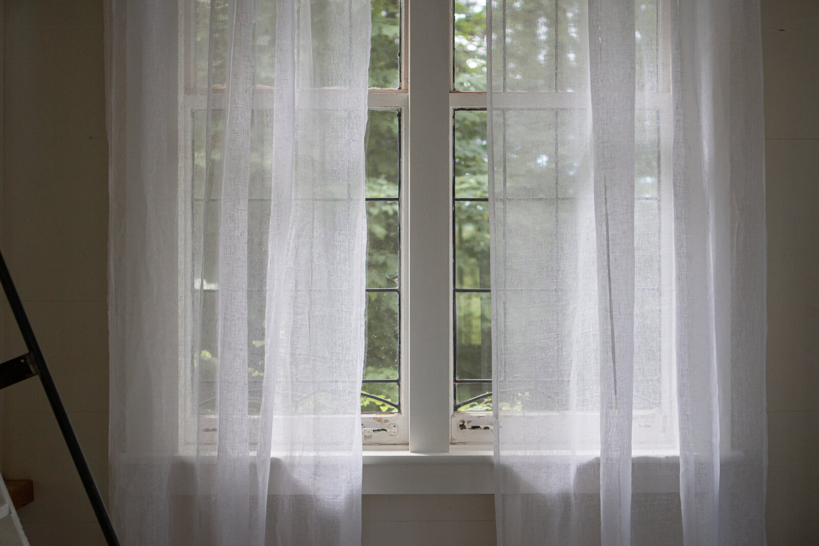 cabin linen sheer curtains