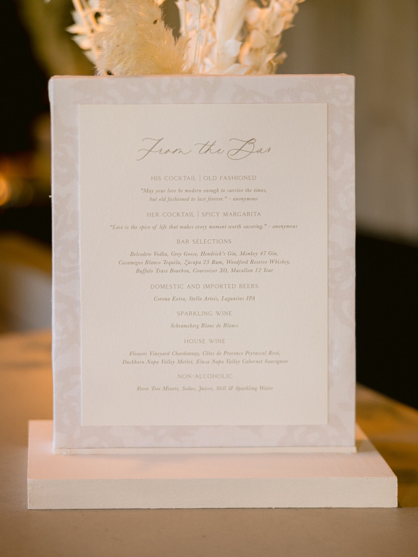 wedding-bar-menu