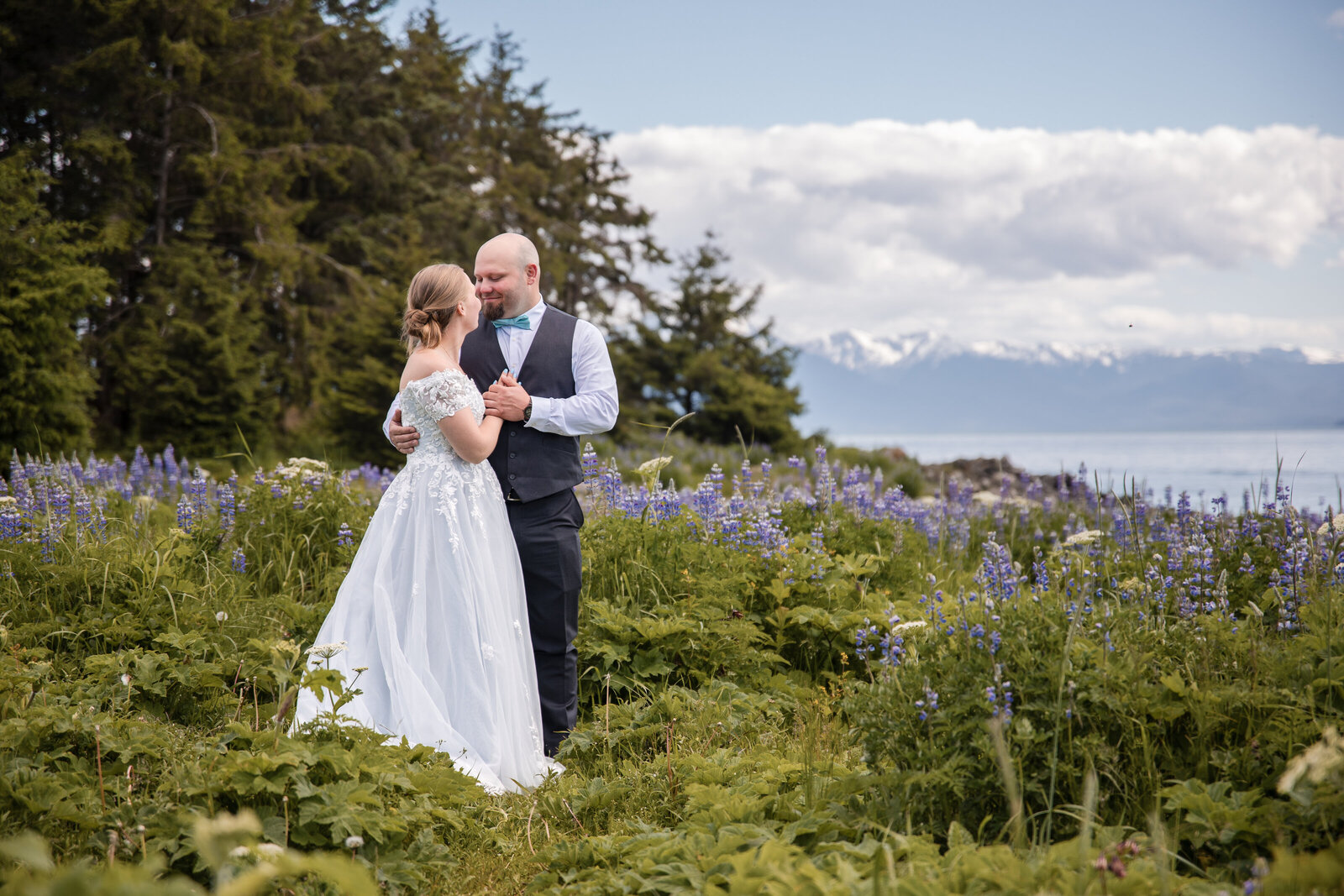 Christine Johnson Photography - Rachel and Bill Wedding Glacier Juneau AK -10
