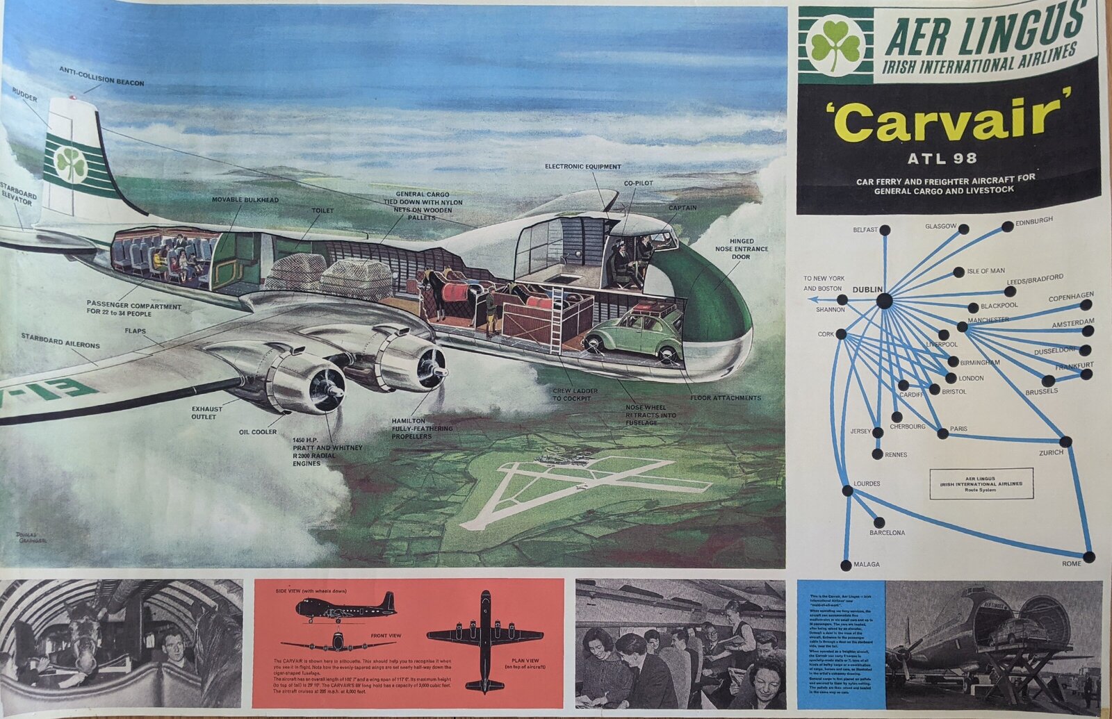 Aer Lingus Carvair ATL-98 Poster