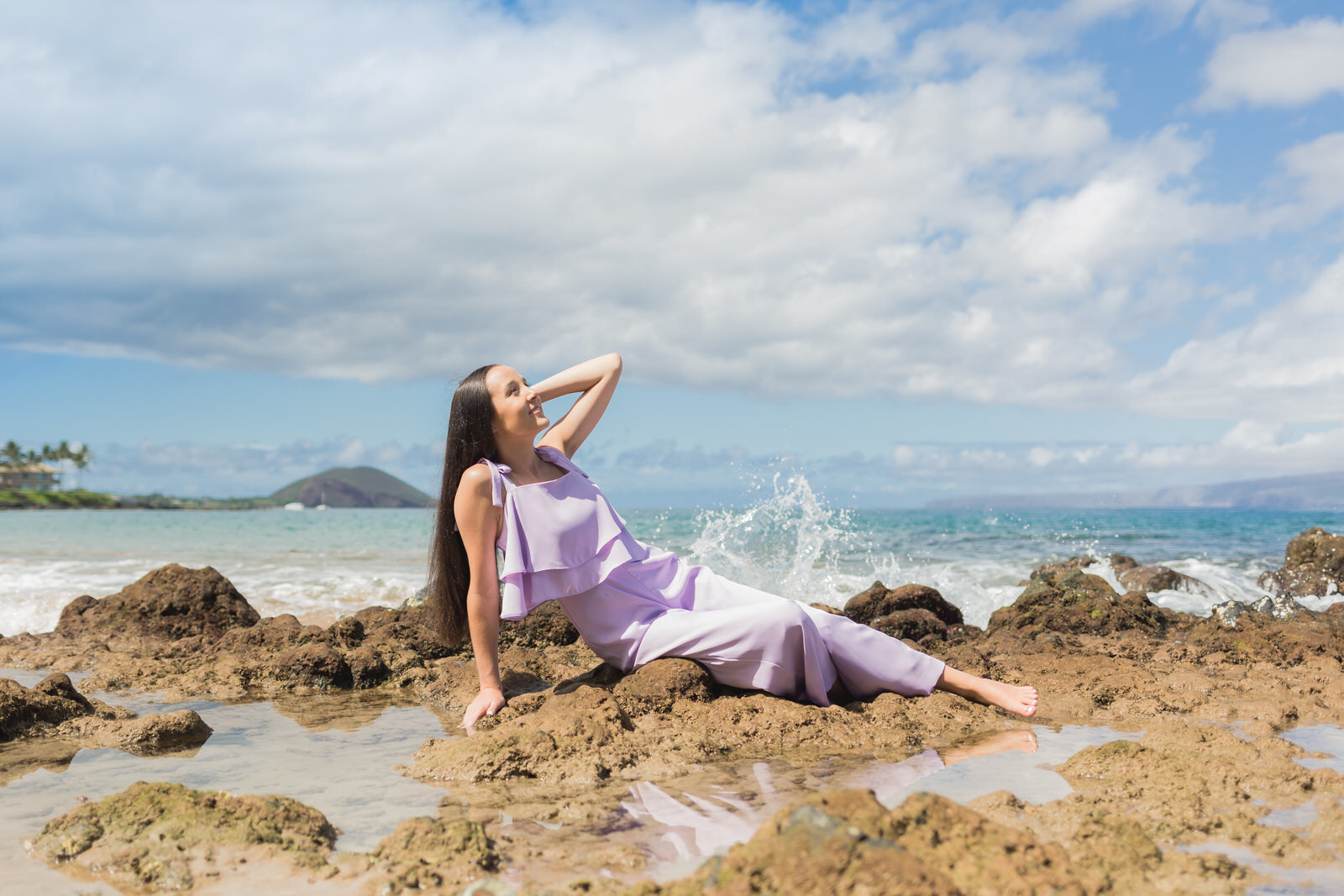 senior portraits in Maui Hawaii on the beach