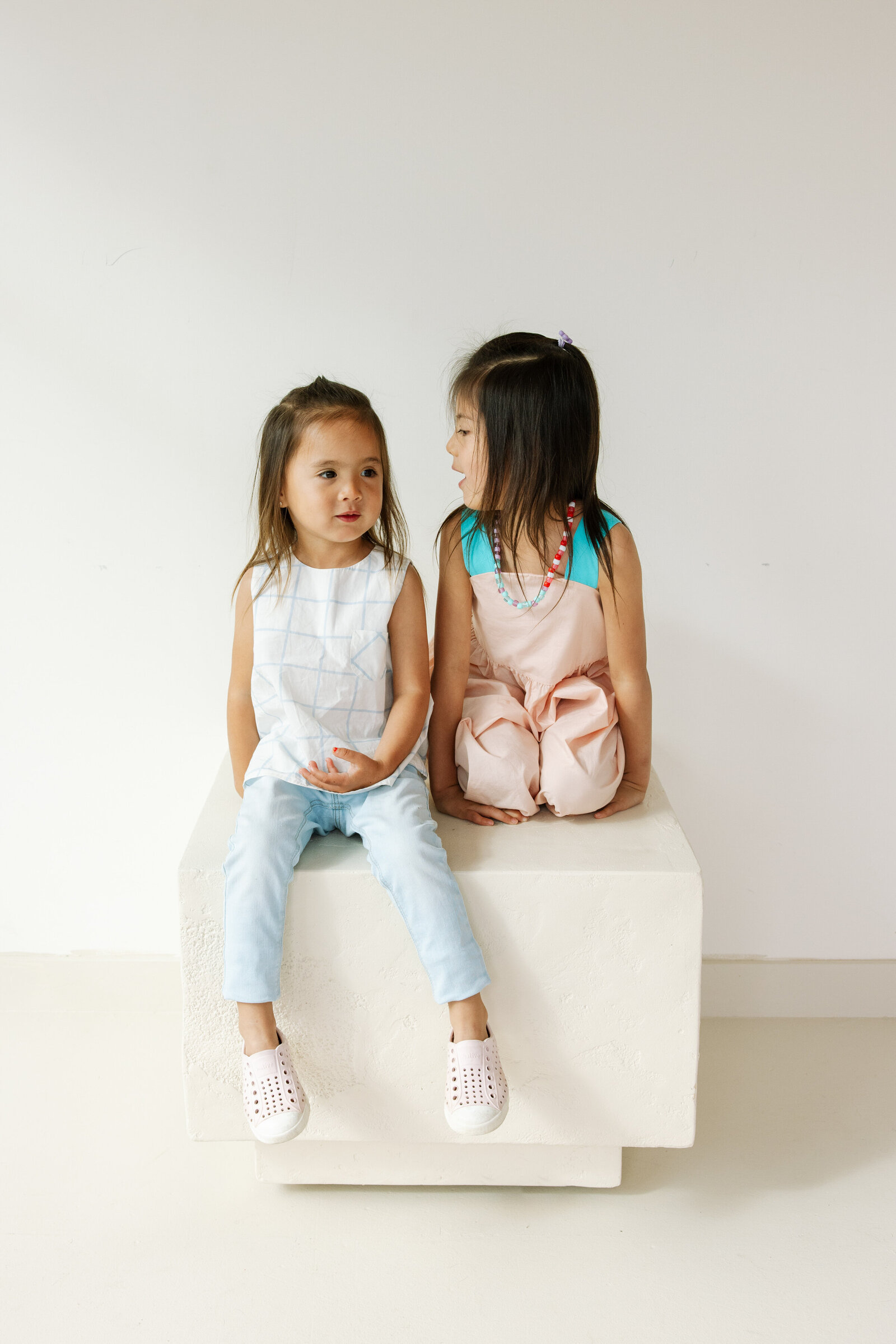 minimalist family photos in studio san francisco