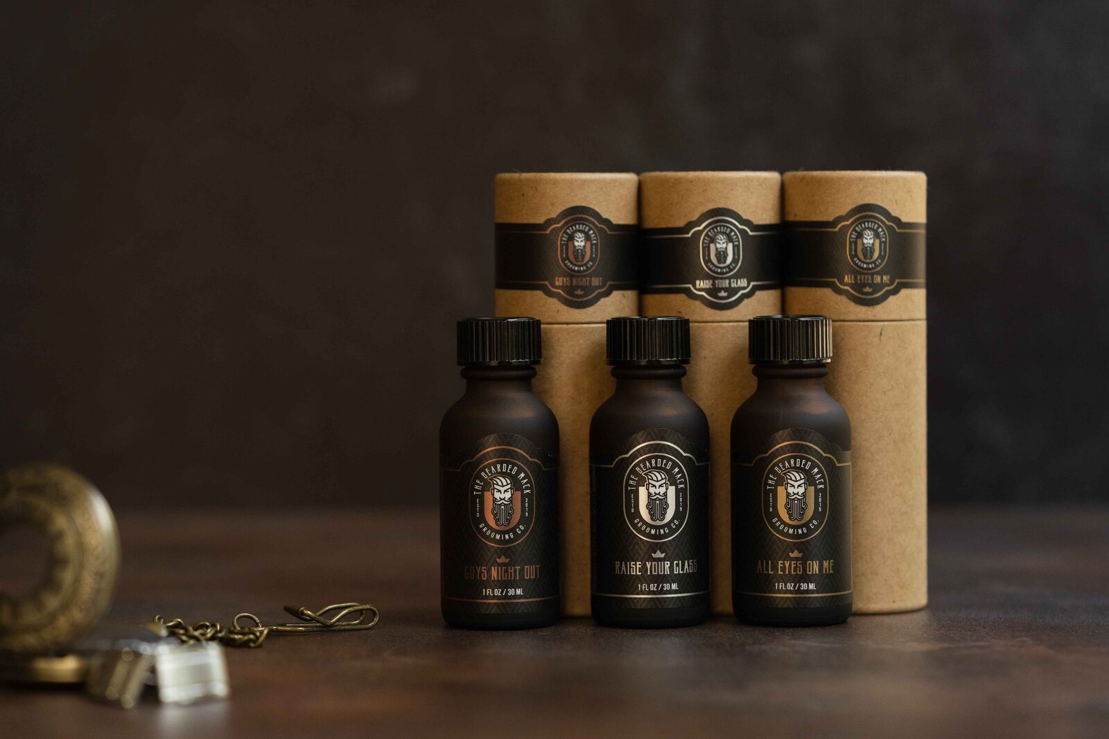 bottle set styled with props during product picture in Herndon,VA