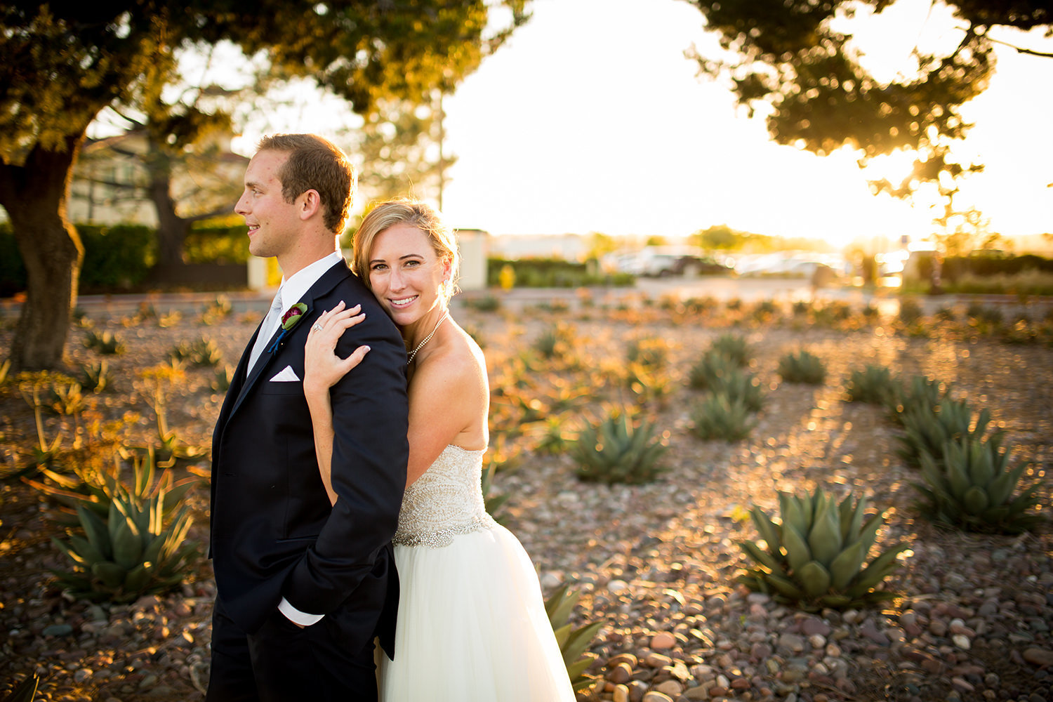 romantic bride and groom image