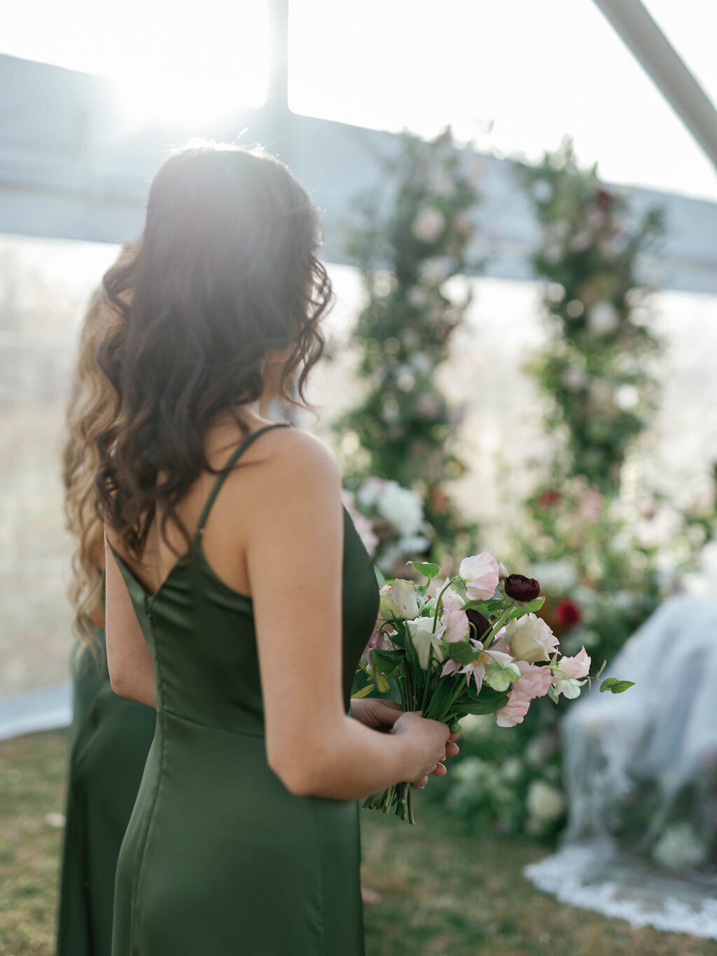 20_Kate Campbell Floral Whitehall Manor tented Winter wedding by Anna and Mateo photo Ceremony